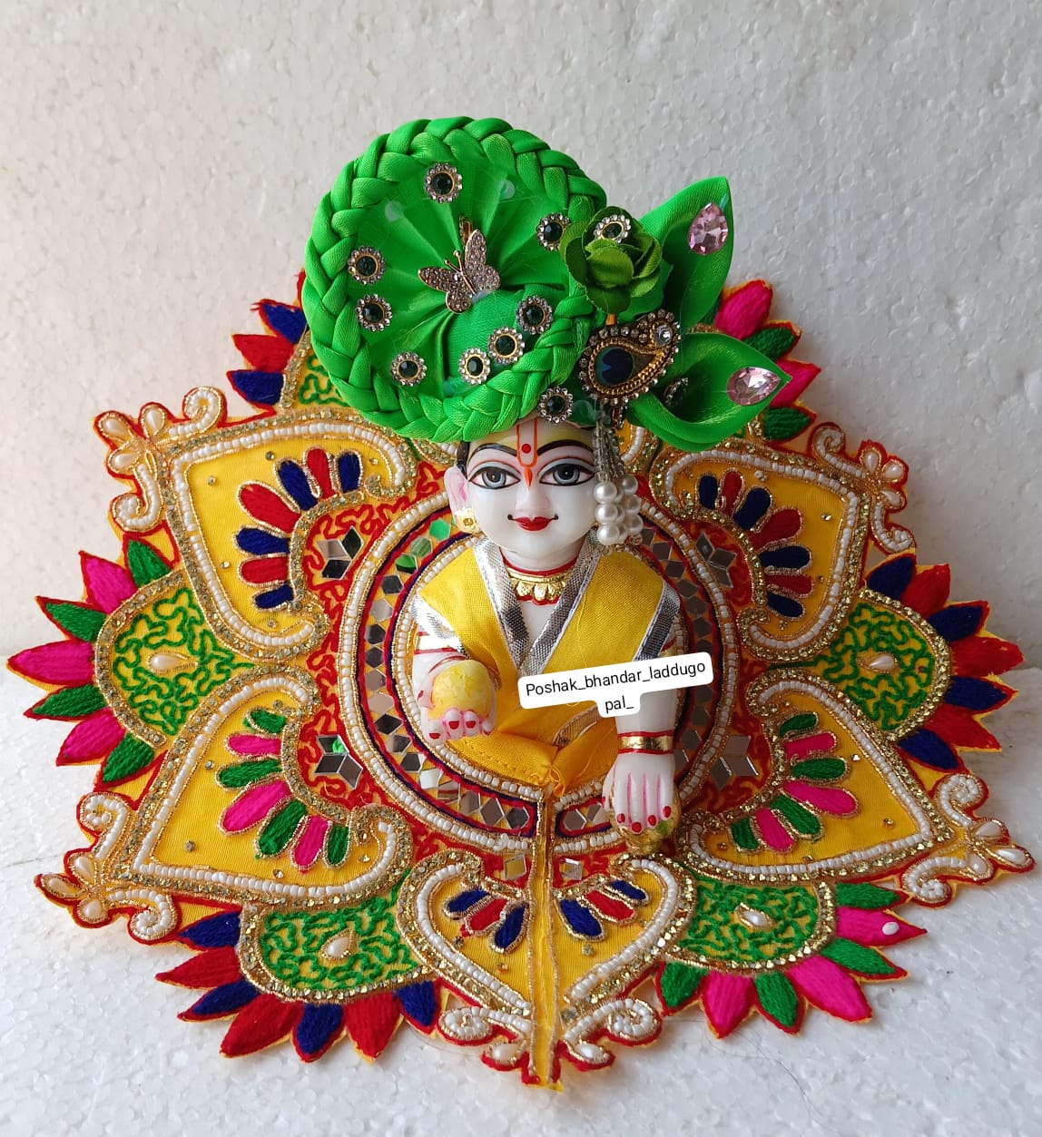 Handmade Designer Laddu Gopal Dress | Fancy Kanha Ji Poshak for Janmashtami | Bal Gopal & Krishna Ji Dress - Perfect for Festivals