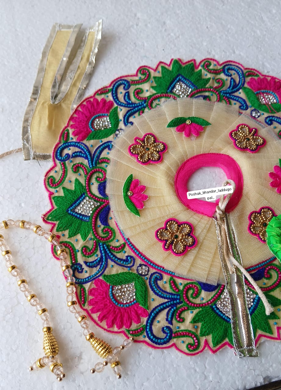 Handmade Designer Laddu Gopal Dress - Fancy Kanha Ji Poshak for Janmashtami | Bal Gopal & Krishna Ji Dress - Perfect Festival Attire
