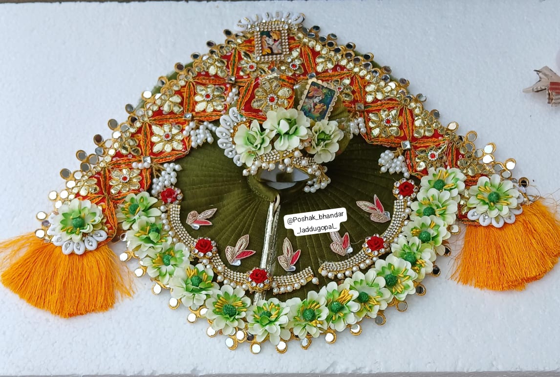 Handmade Samrat Dress with Pagdi - Designer Laddu Gopal Dress, Kanha Ji Poshak, Bal Gopal Dress for Janmashtami Festival