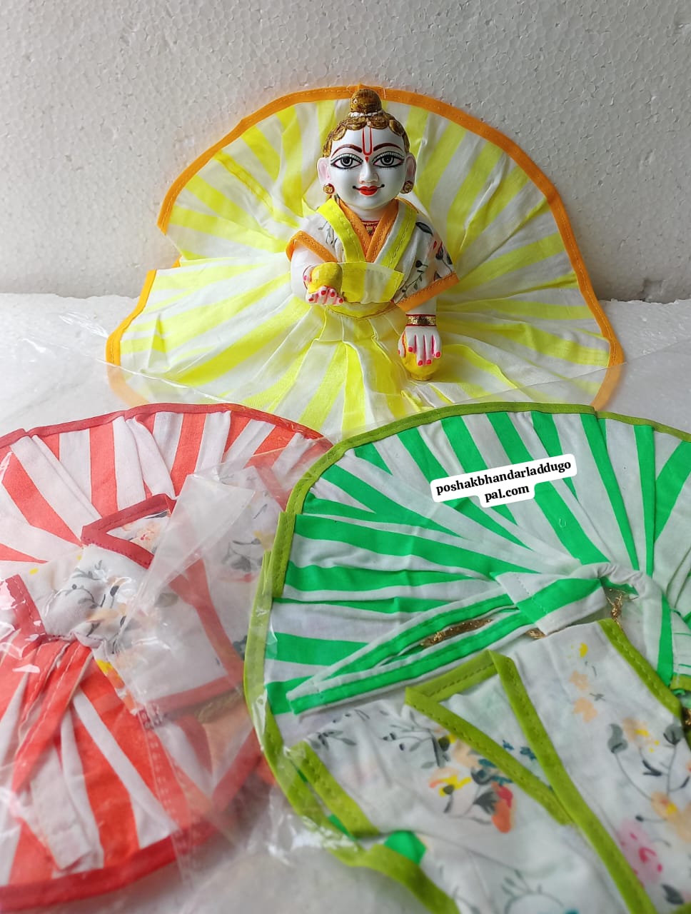 Handmade Designer Laddu Gopal Dress - Fancy Kanha Ji Poshak for Janmashtami, Bal Gopal Dress, Krishna Ji Dress - Perfect Festival Outfit