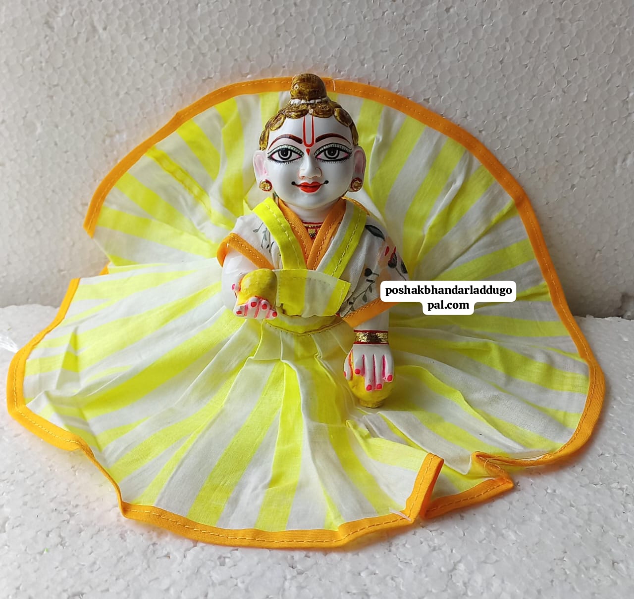 Handmade Designer Laddu Gopal Dress - Fancy Kanha Ji Poshak for Janmashtami, Bal Gopal Dress, Krishna Ji Dress - Perfect Festival Outfit