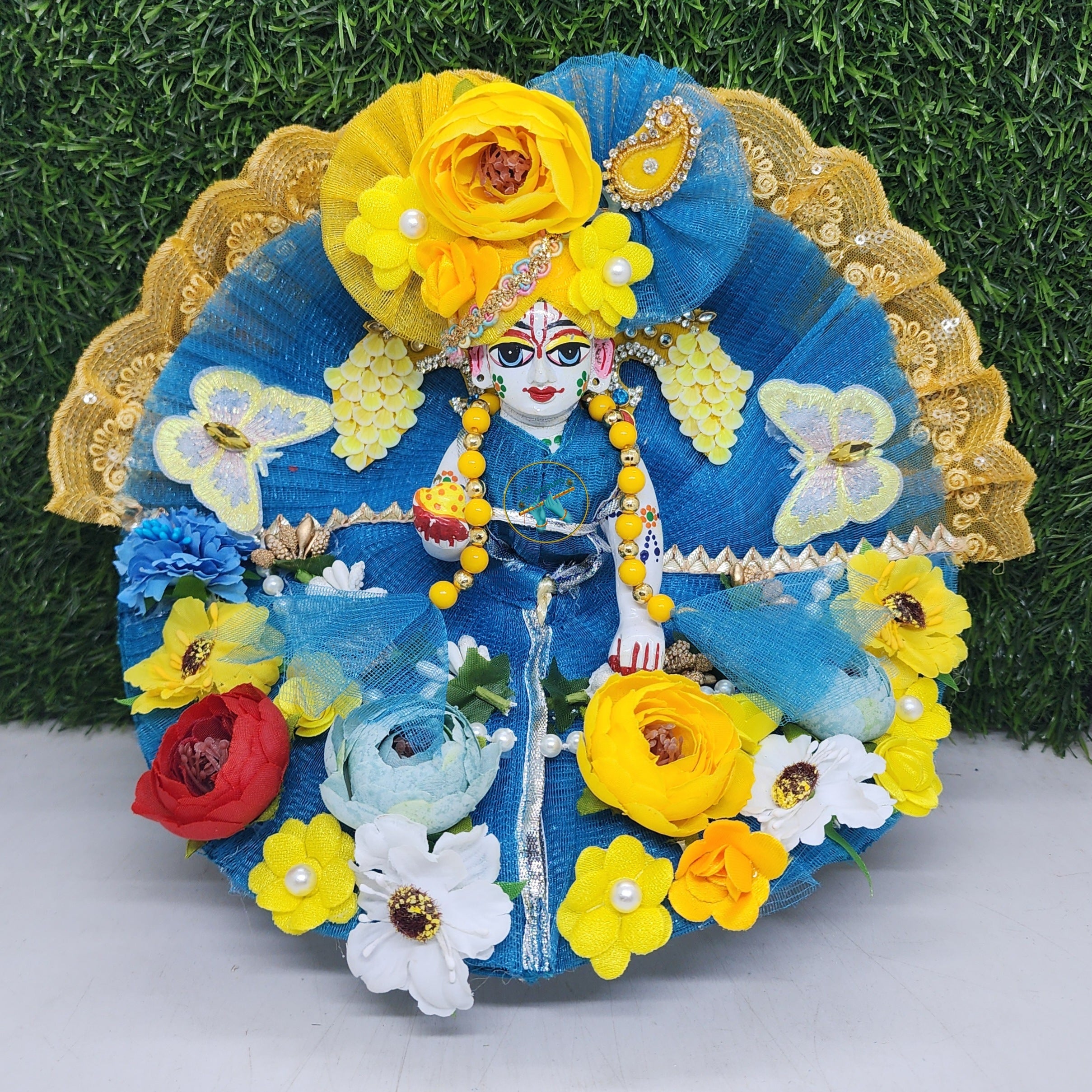 Designer Laddu Gopal Dress | Fancy Kanha Ji Poshak for Janmashtami, Diwali & Holi | Comfortable Bal Gopal Dress (Size 0-6)