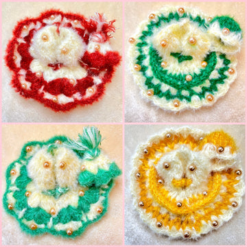 Handmade Makar Sankranti Special Woollen Laddu Gopal Dress Set (Pack of 7) + 3 Free Blankets | Designer Kanha Ji Poshak & Bal Gopal Dress for Janmashtami