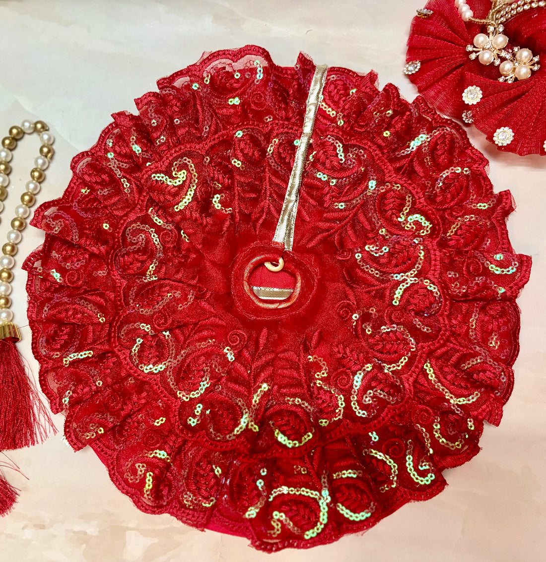 Handmade Nitya Shringar Laddu Gopal Dress - Designer Kanha Ji Poshak for Janmashtami | Fancy Bal Gopal Dress & Krishna Ji Outfit