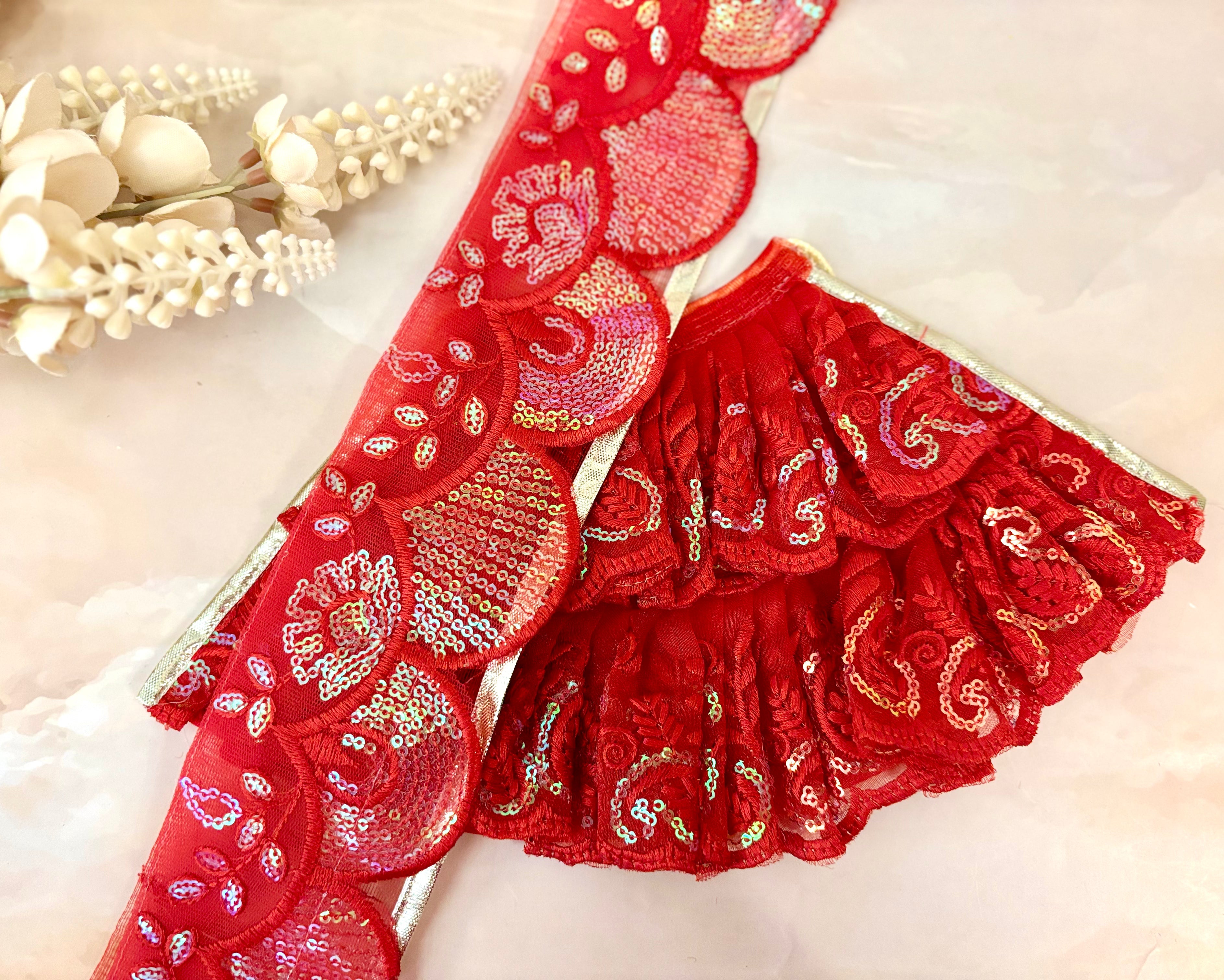 Handmade Divya Sindoor Laddu Gopal Dress - Designer Kanha Ji Poshak for Janmashtami, Fancy Bal Gopal & Krishna Ji Dress