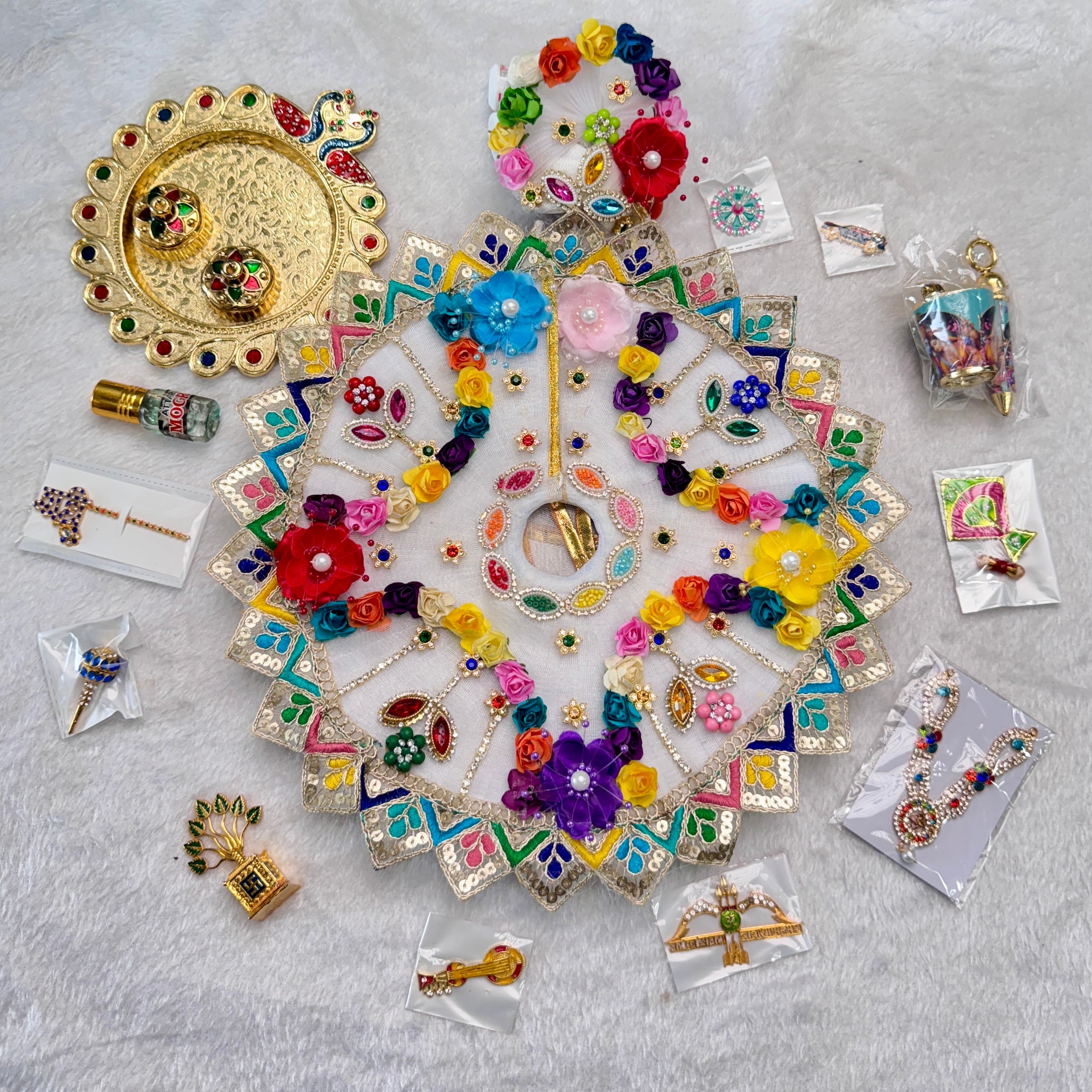 **Title: "Holi Special Laddu Gopal Dress Set – 13-Piece Kanha Ji Poshak Combo for Vibrant Celebrations | Designer Bal Gopal & Krishna Ji Accessories"**

This title incorporates essential keywords while remaining natural and appealing to customers, optimiz