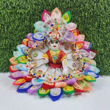 Designer Laddu Gopal Dress for Festivals | Fancy Kanha Ji Poshak | Comfortable Bal Gopal Dress for Janmashtami, Holi, Diwali (Size 0-6)