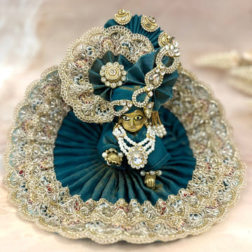 Handmade Rajvibhusa Laddu Gopal Dress - Designer Kanha Ji Poshak, Fancy Bal Gopal Dress for Janmashtami Celebrations, Krishna Ji Dress