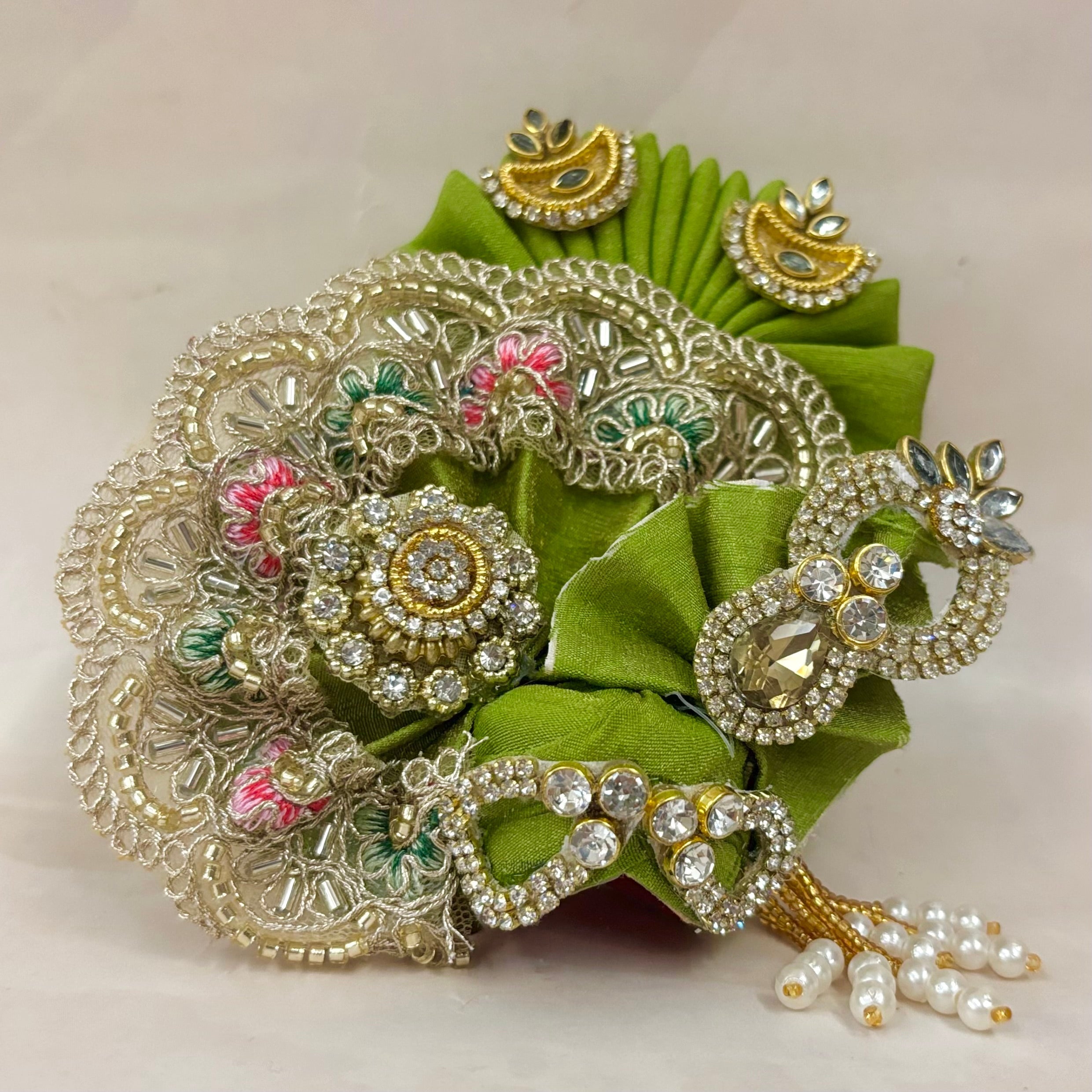 Handmade Designer Laddu Gopal Dress | Fancy Kanha Ji Poshak for Janmashtami | Bal Gopal & Krishna Ji Dress for Festivals