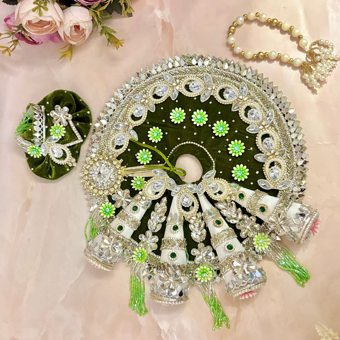 Handmade Designer Laddu Gopal Dress | Fancy Kanha Ji Poshak for Janmashtami | Bal Gopal & Krishna Ji Dress for Festivals
