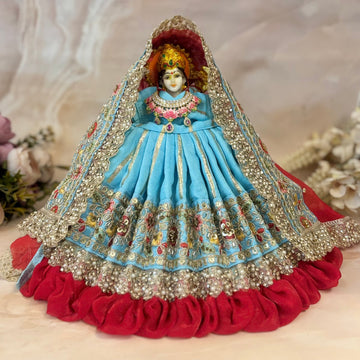 Handmade Kanakprabha Mata Rani Dress - Designer Laddu Gopal Poshak for Janmashtami | Fancy Bal Gopal & Krishna Ji Dress