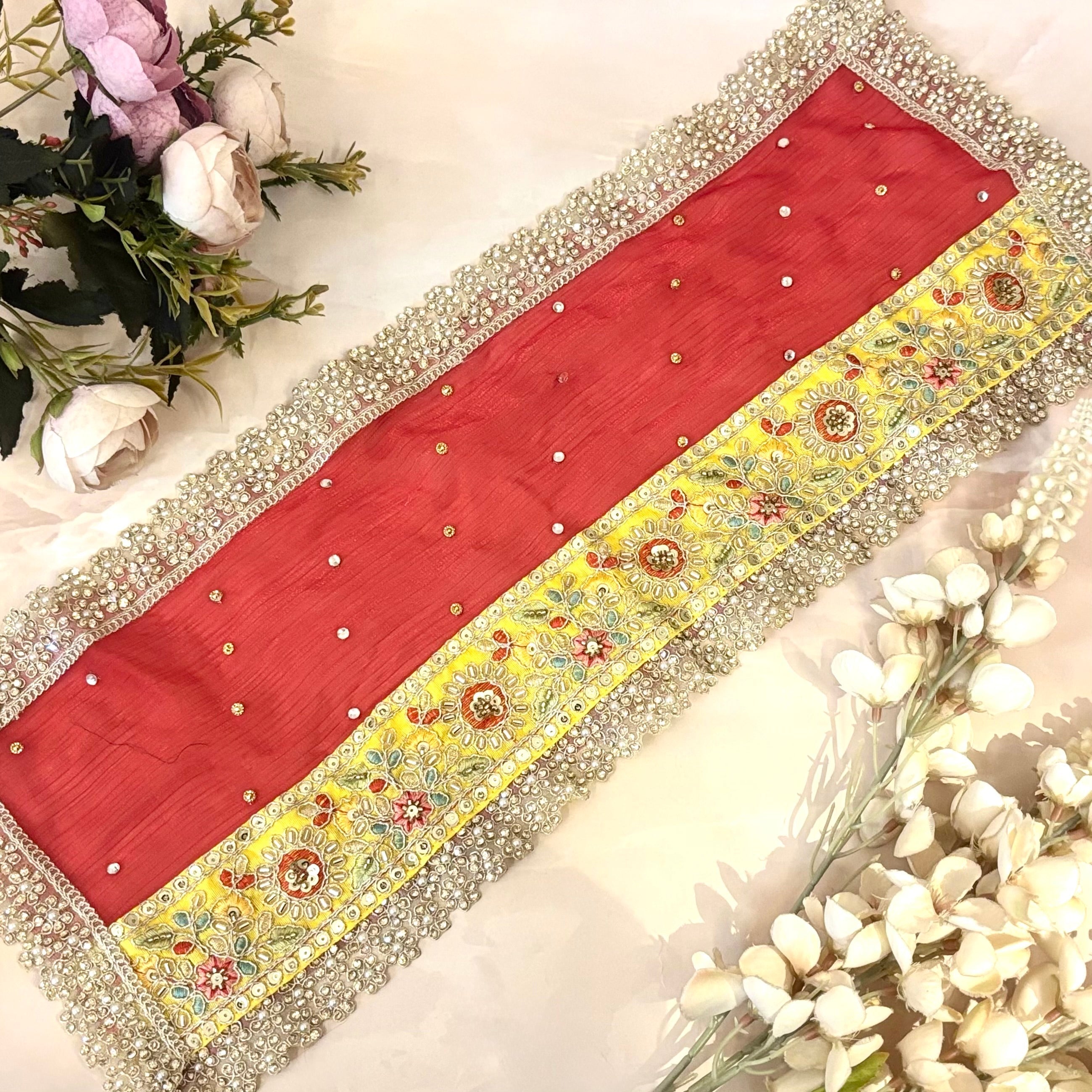 Handmade Suvarnalekha Mata Rani Dress - Designer Laddu Gopal Dress, Kanha Ji Poshak, Bal Gopal Dress for Janmashtami Festival