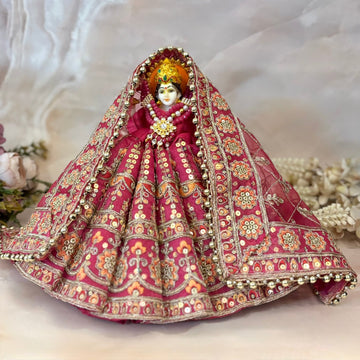 Handmade Designer Divyadarshika Mata Rani Dress for Laddu Gopal | Fancy Kanha Ji Poshak & Bal Gopal Dress for Janmashtami Festival