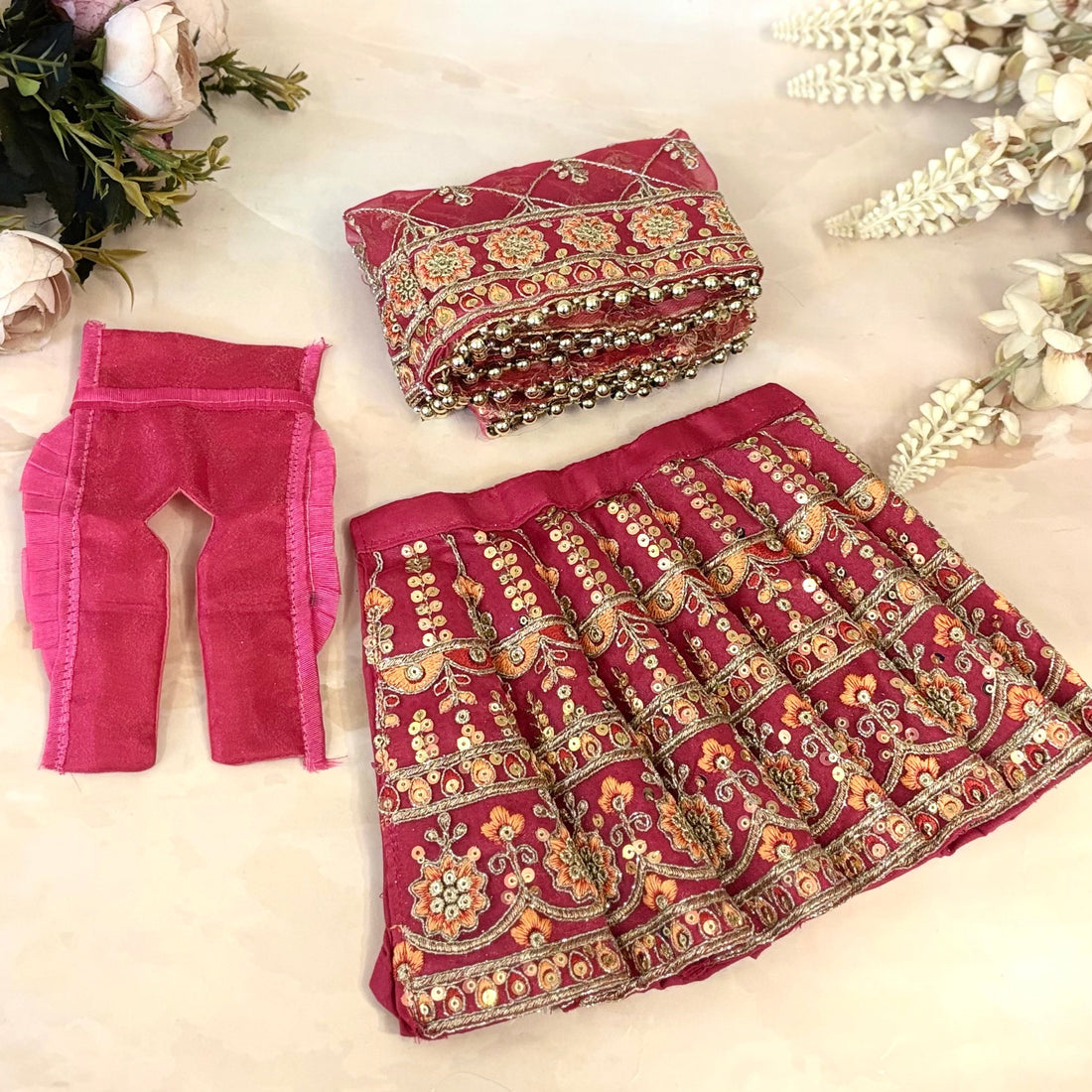 Handmade Designer Divyadarshika Mata Rani Dress for Laddu Gopal | Fancy Kanha Ji Poshak & Bal Gopal Dress for Janmashtami Festival