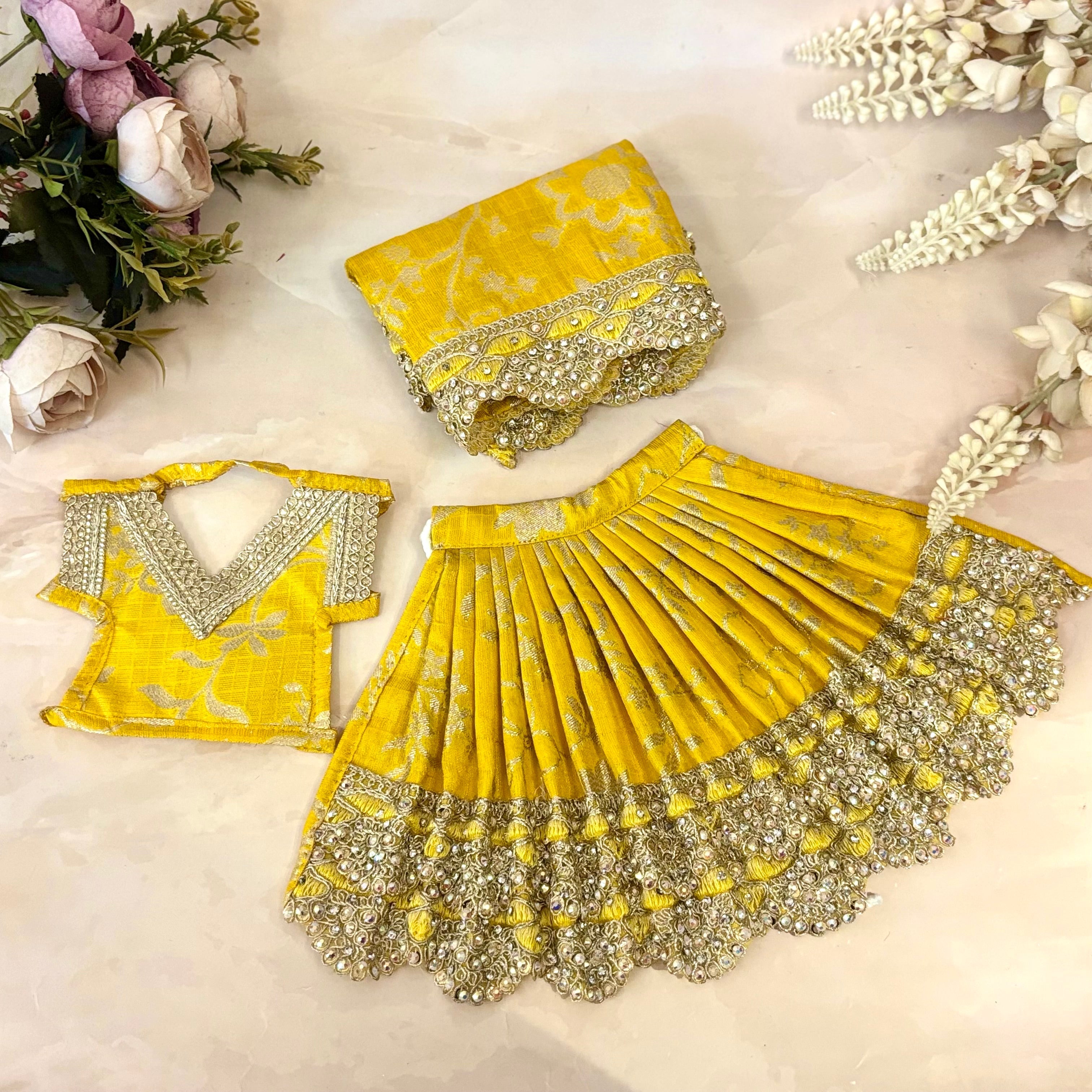 Handmade Designer Laddu Gopal Dress | Fancy Kanha Ji Poshak for Janmashtami | Bal Gopal & Krishna Ji Dress for Festivals
