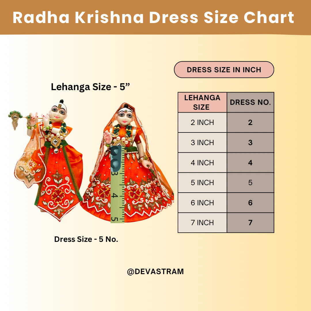 Handmade 7-Piece Red Rose Lehenga & Dhoti Set for Laddu Gopal | Designer Kanha Ji Poshak & Bal Gopal Dress for Janmashtami Festival