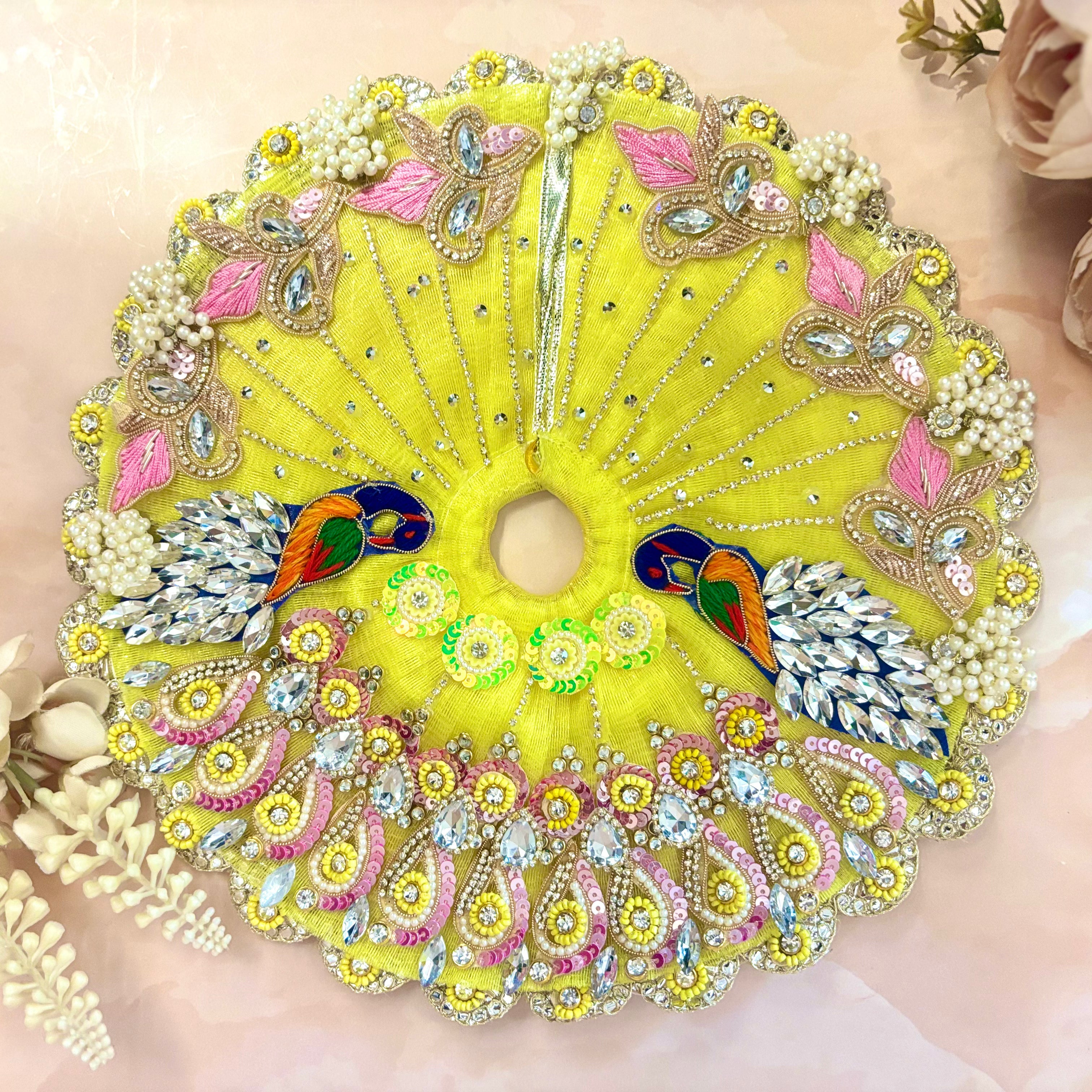 Handmade Designer Laddu Gopal Dress | Fancy Kanha Ji Poshak for Janmashtami | Bal Gopal & Krishna Ji Dress for Festivals