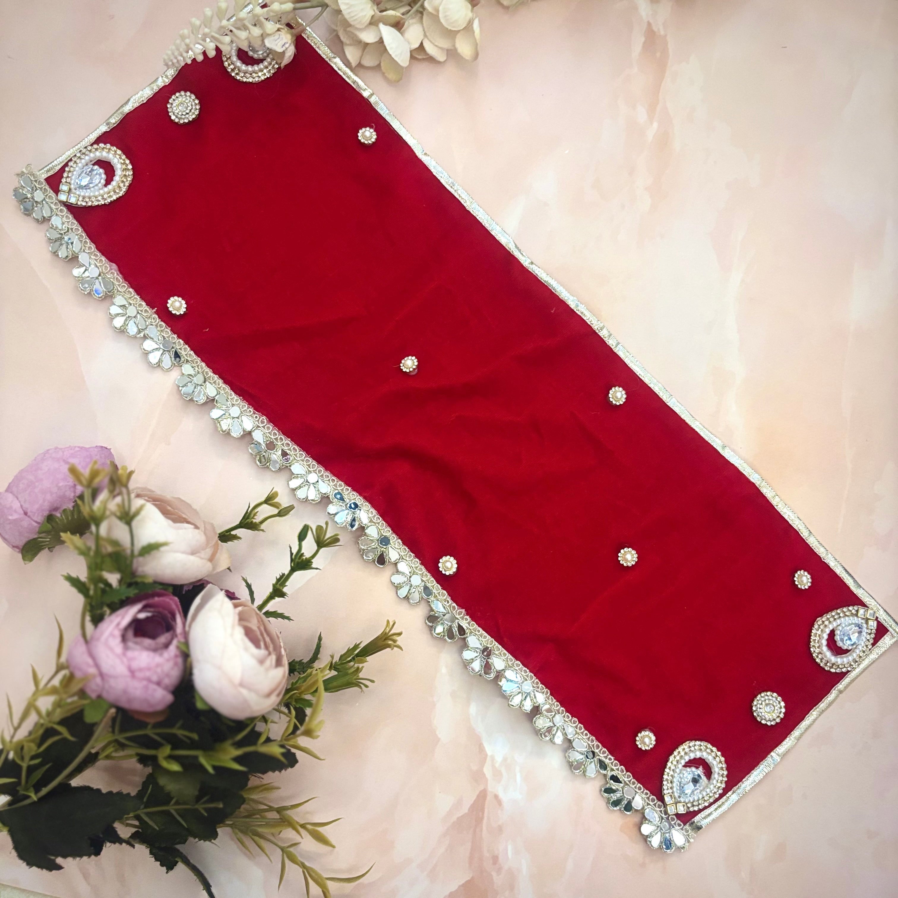 Handmade Rajwadi Mata Rani Dress - Designer Laddu Gopal Poshak, Fancy Kanha Ji Dress for Janmashtami, Bal Gopal & Krishna Ji Celebrations