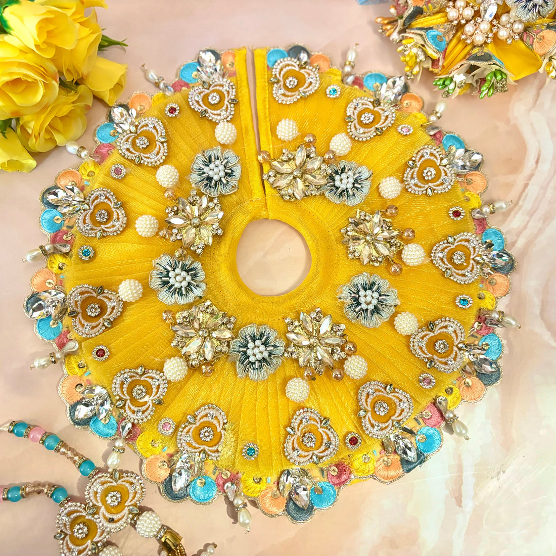 Handmade Designer Laddu Gopal Dress | Fancy Kanha Ji Poshak for Janmashtami | Bal Gopal & Krishna Ji Dress for Festivals