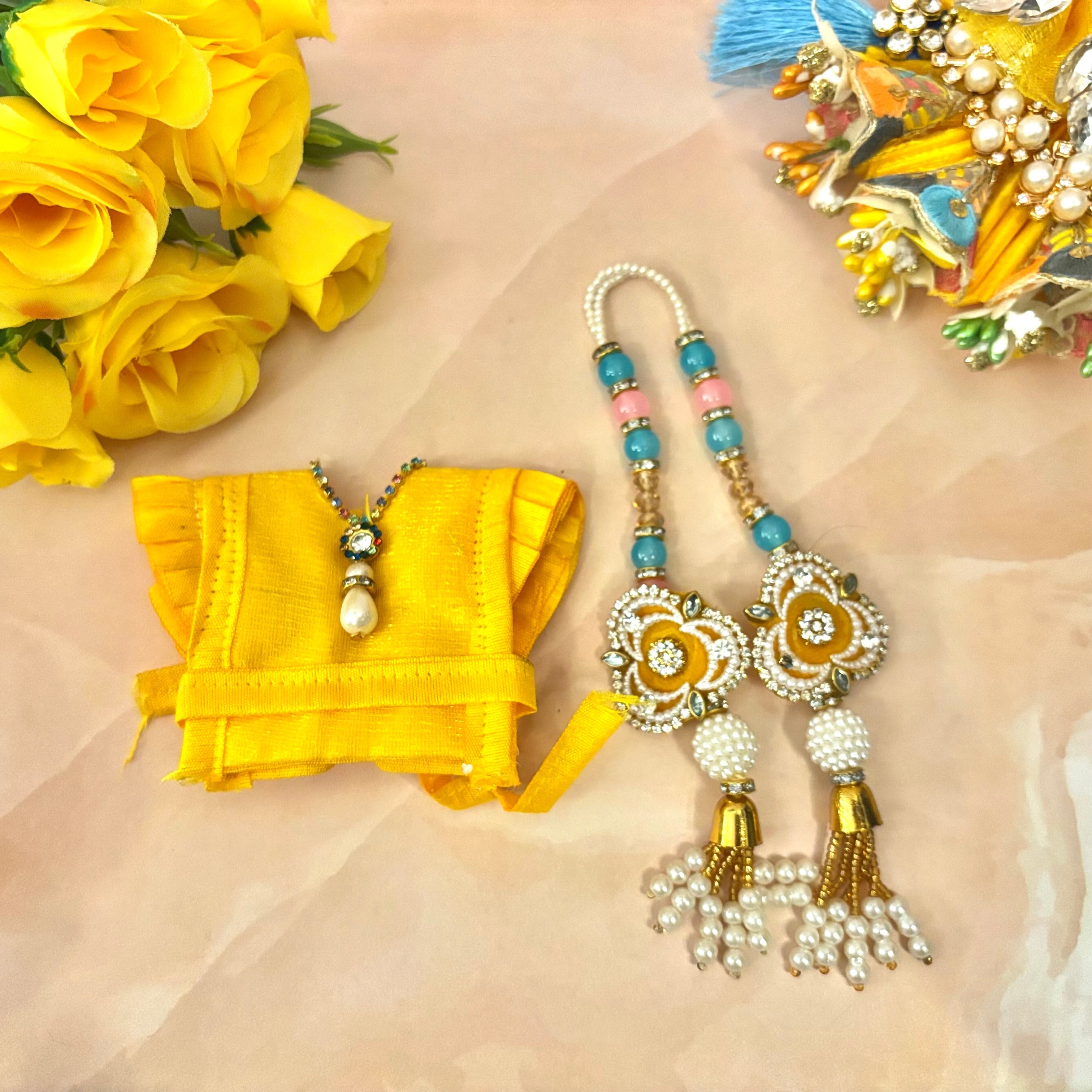 Handmade Designer Laddu Gopal Dress | Fancy Kanha Ji Poshak for Janmashtami | Bal Gopal & Krishna Ji Dress for Festivals