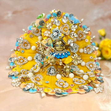 Handmade Designer Laddu Gopal Dress - Fancy Kanha Ji Poshak for Janmashtami, Bal Gopal Dress, Krishna Ji Dress, Perfect Festival Attire