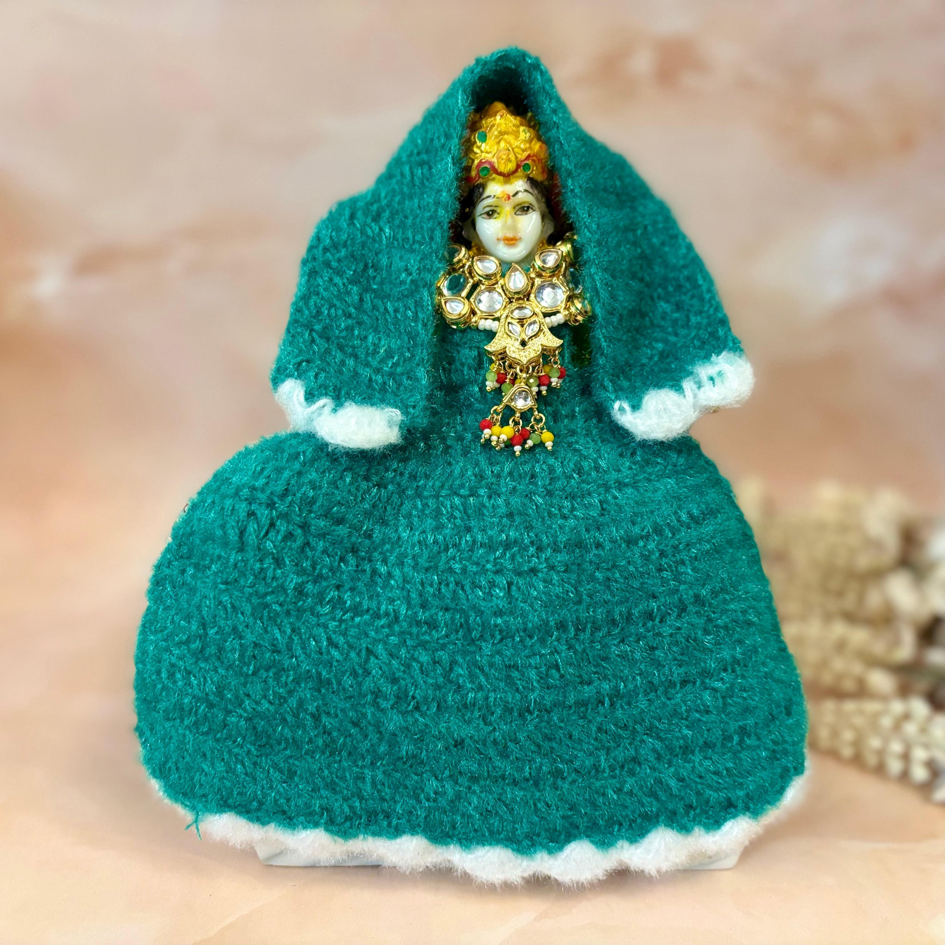 Handmade Divya Woollen Laddu Gopal Dress - Designer Kanha Ji Poshak for Janmashtami, Fancy Bal Gopal & Krishna Ji Dress