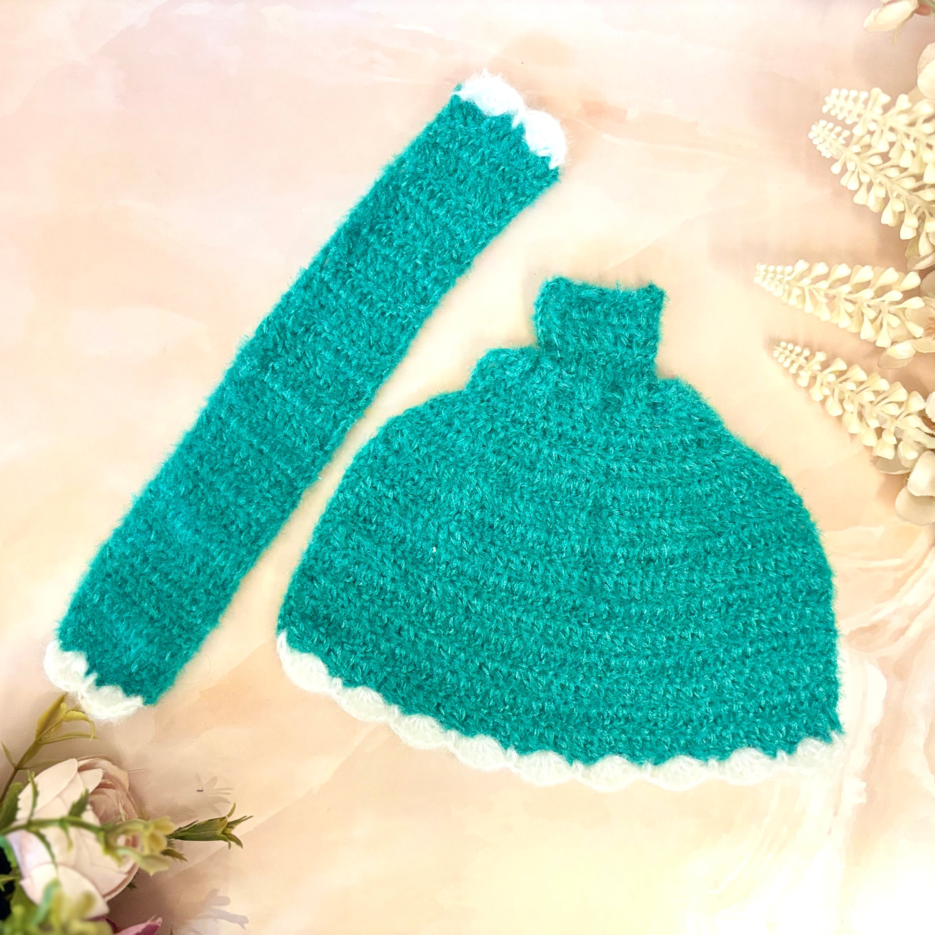 Handmade Rajsi Woollen Laddu Gopal Dress - Designer Kanha Ji Poshak for Janmashtami, Fancy Bal Gopal Dress, Krishna Ji Dress