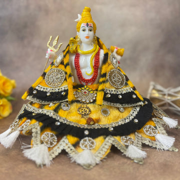 Handmade Shivratri Special Designer Mahadev Dress | Elegant Laddu Gopal Dress, Kanha Ji Poshak, Bal Gopal & Krishna Ji Dress for Festivals