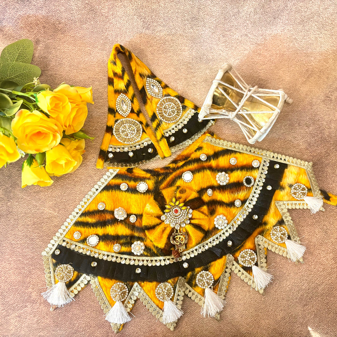 Handmade Shivratri Special Designer Mahadev Dress | Elegant Laddu Gopal Dress, Kanha Ji Poshak, Bal Gopal & Krishna Ji Dress for Festivals