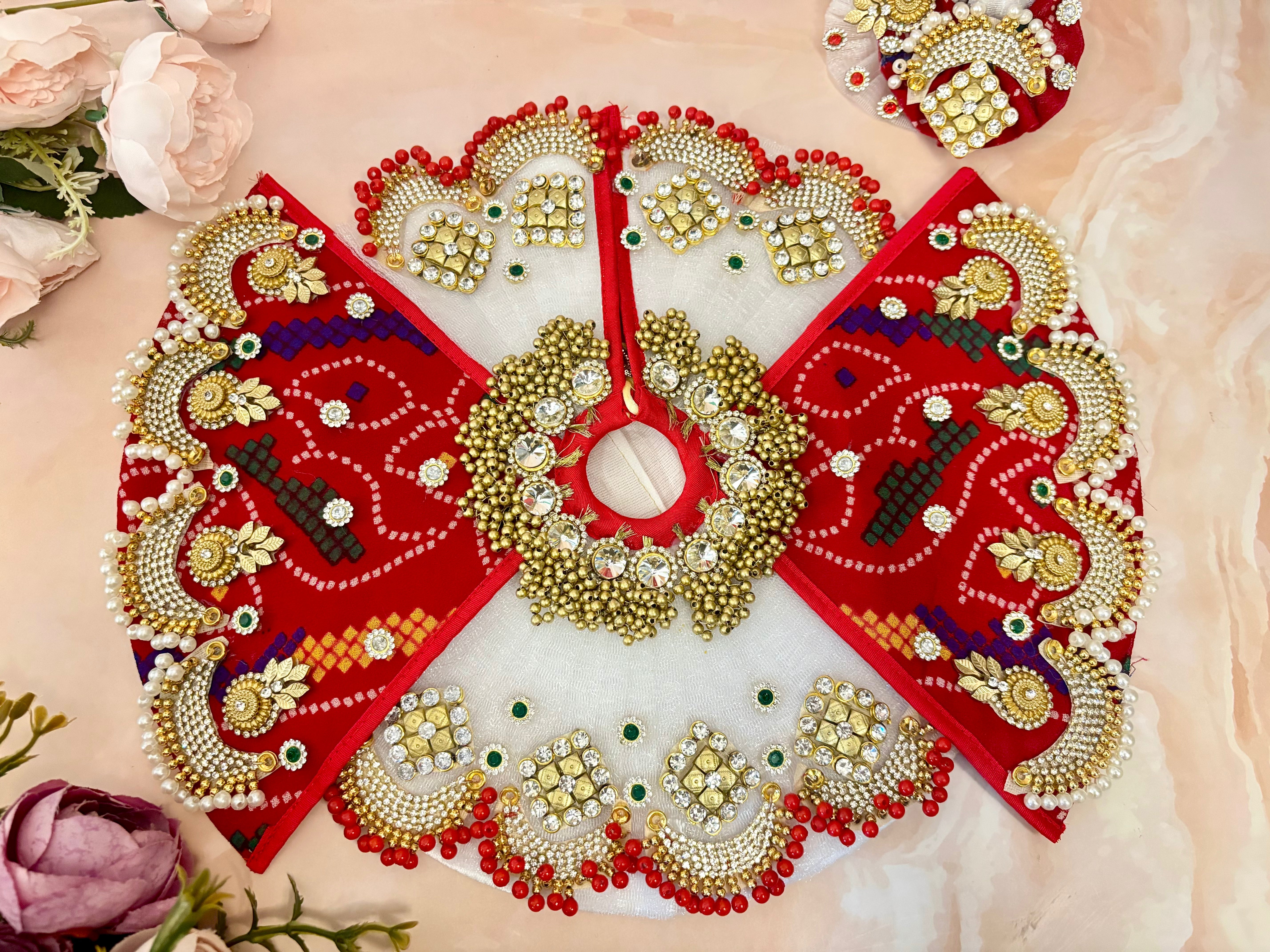 Handmade Lalit Shringar Laddu Gopal Dress - Designer Kanha Ji Poshak & Bal Gopal Dress for Janmashtami Festival | Fancy Krishna Ji Dress