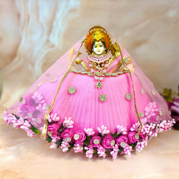 Handmade Designer Gauri Pushp Mata Rani Dress - Perfect for Janmashtami, Laddu Gopal Dress, Kanha Ji Poshak, Bal Gopal Dress & Krishna Ji Dress