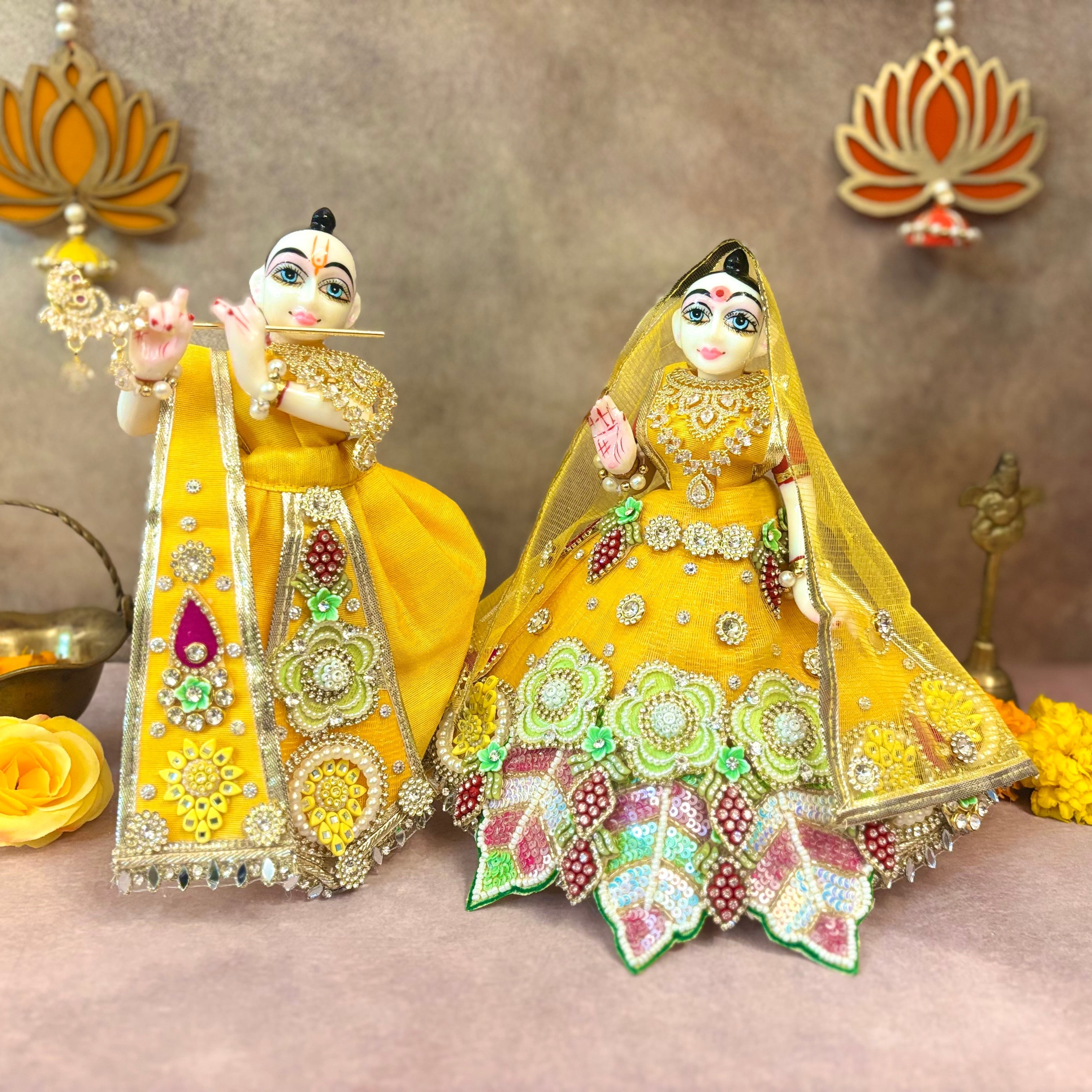 Handmade Designer Laddu Gopal Dress | Fancy Kanha Ji Poshak for Janmashtami | Bal Gopal & Krishna Ji Dress for Festivals