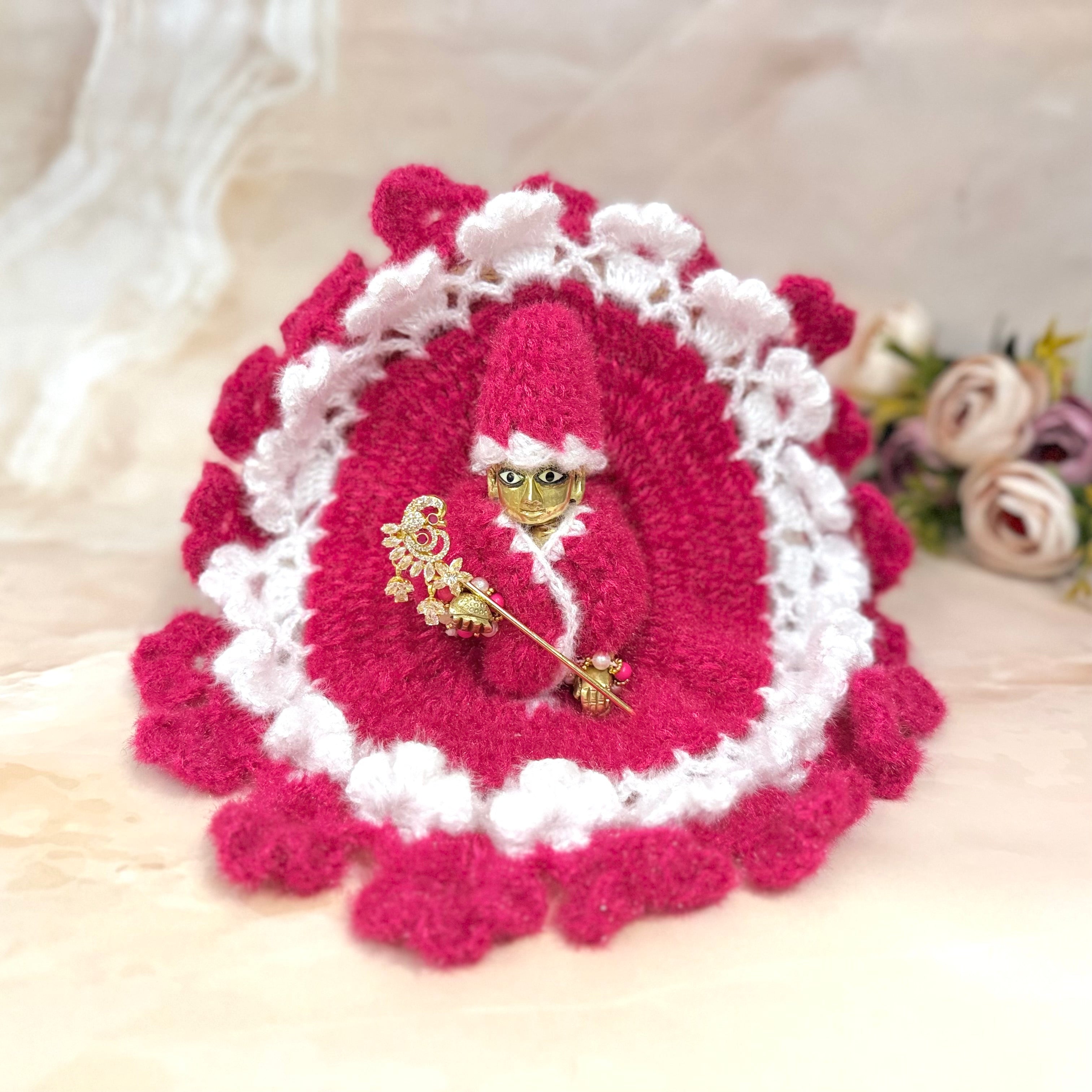 Handmade Designer Laddu Gopal Dress | Fancy Kanha Ji Poshak for Janmashtami | Bal Gopal & Krishna Ji Dress for Festivals