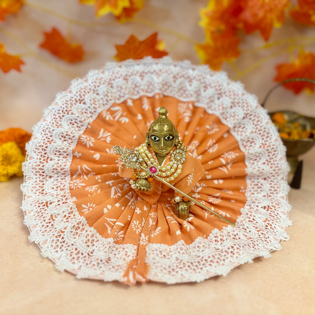 Handmade Madhurya Laddu Gopal Dress Set (Pack of 2) - Designer Kanha Ji Poshak & Bal Gopal Dress for Janmashtami Festival