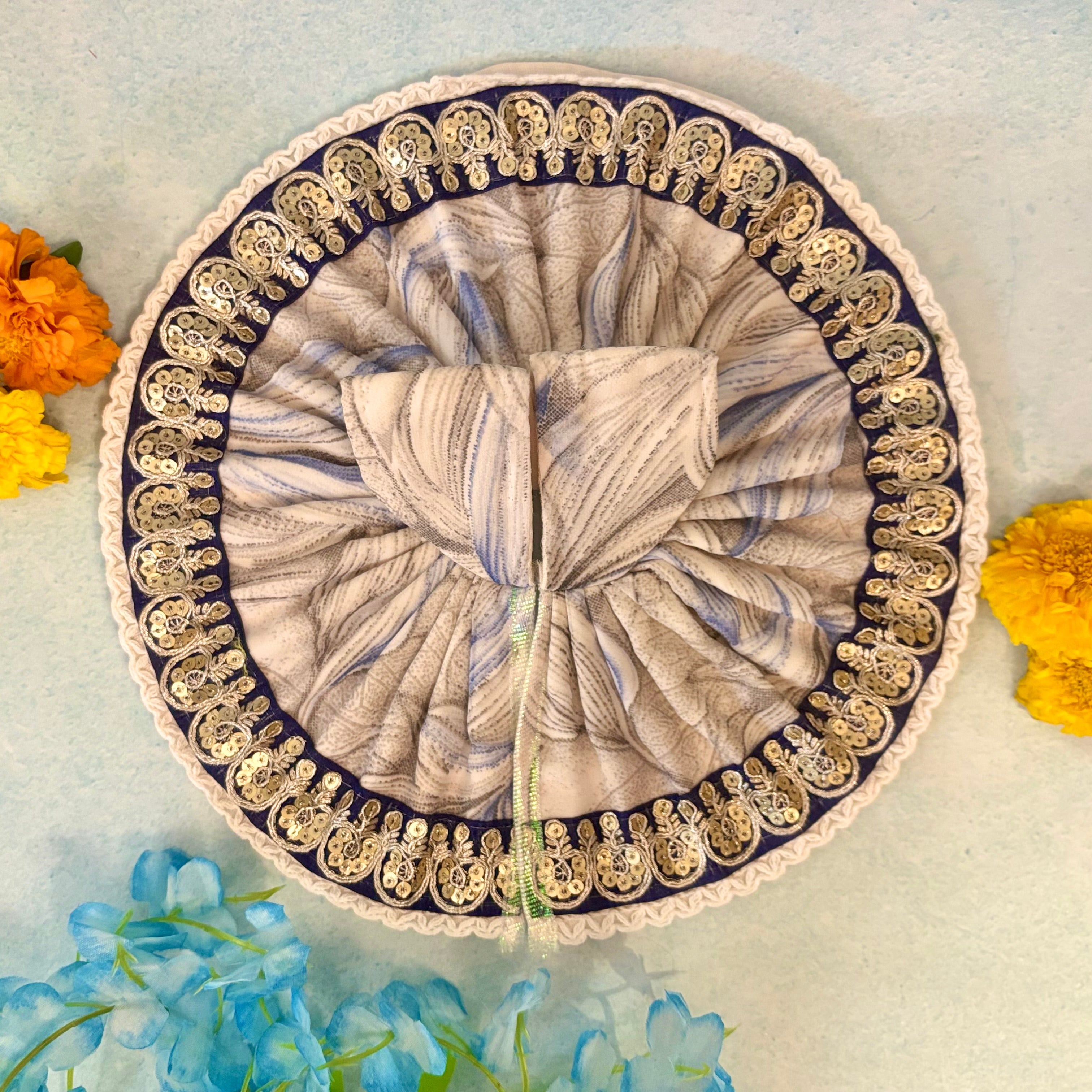 Handmade Madhurya Laddu Gopal Dress Set (Pack of 2) - Designer Kanha Ji Poshak for Janmashtami, Fancy Bal Gopal & Krishna Ji Dress