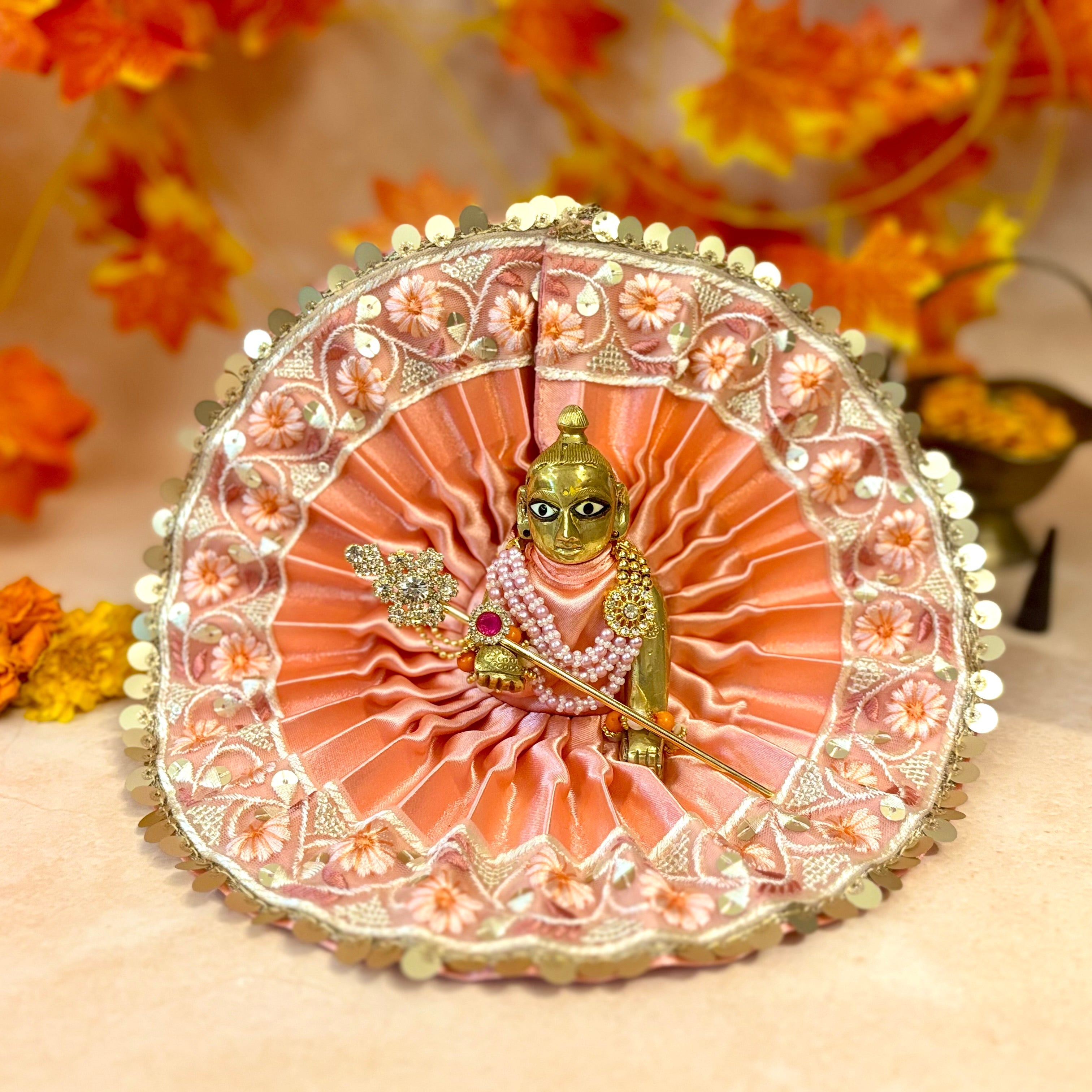 Handmade Suryam Laddu Gopal Dress Set (Pack of 2) - Designer Kanha Ji Poshak for Janmashtami, Fancy Bal Gopal & Krishna Ji Dress