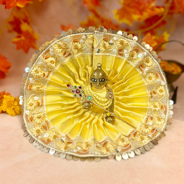 Handmade Suryam Laddu Gopal Dress Set (Pack of 2) - Designer Kanha Ji Poshak for Janmashtami, Fancy Bal Gopal & Krishna Ji Dress