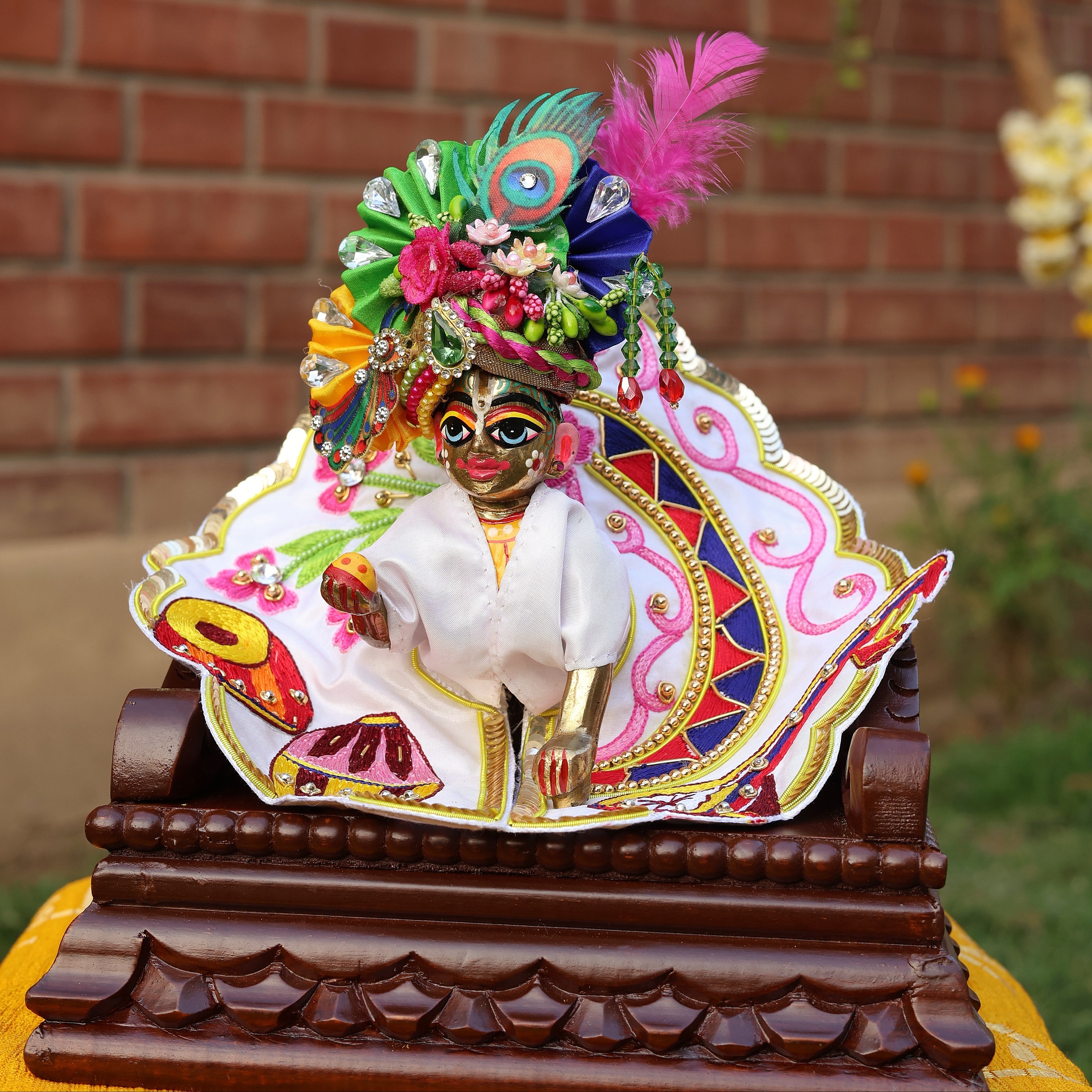 Handmade Designer Laddu Gopal Dress & Poshak - Fancy Kanha Ji, Bal Gopal, and Krishna Ji Outfits for Janmashtami Festival