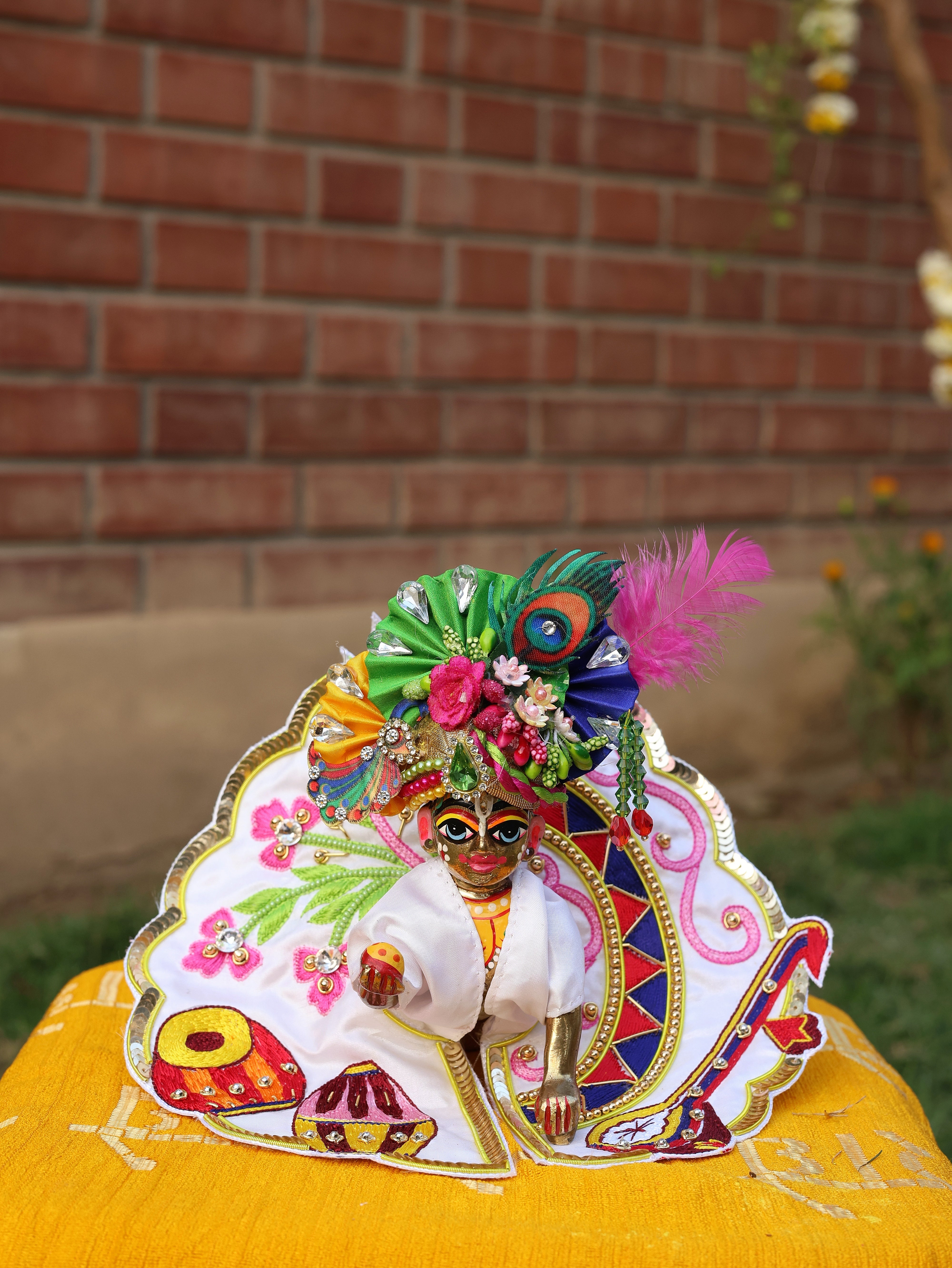 Handmade Designer Laddu Gopal Dress & Poshak - Fancy Kanha Ji, Bal Gopal, and Krishna Ji Outfits for Janmashtami Festival