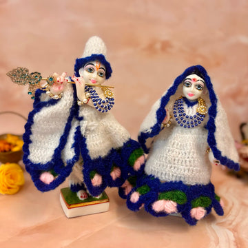 Kamakshi Handmade Woollen Laddu Gopal Dress - Designer Kanha Ji Poshak for Janmashtami, Fancy Bal Gopal Dress, Krishna Ji Dress