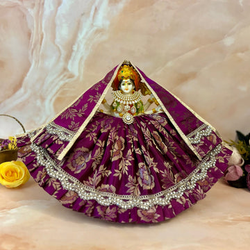 Handmade Brahmacharini Mata Rani Dress - Designer Laddu Gopal Poshak, Fancy Kanha Ji Dress for Janmashtami, Bal Gopal & Krishna Ji Celebrations