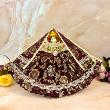 Handmade Kamakhya Mata Rani Dress - Designer Laddu Gopal Dress, Fancy Kanha Ji Poshak, Bal Gopal & Krishna Ji Dress for Janmashtami Festival