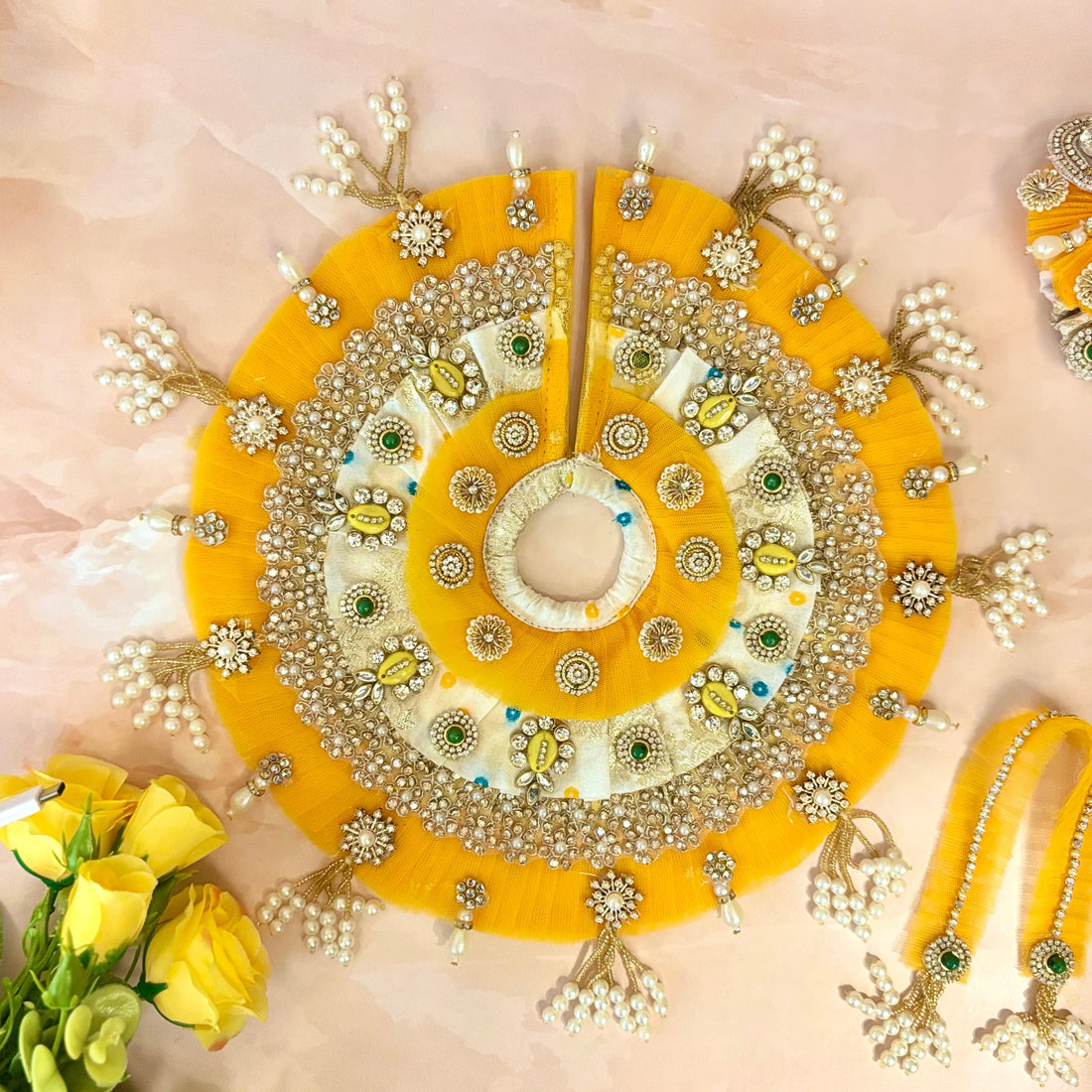 Handmade Designer Laddu Gopal Dress - Fancy Kanha Ji Poshak for Janmashtami Celebrations | Bal Gopal & Krishna Ji Dress
