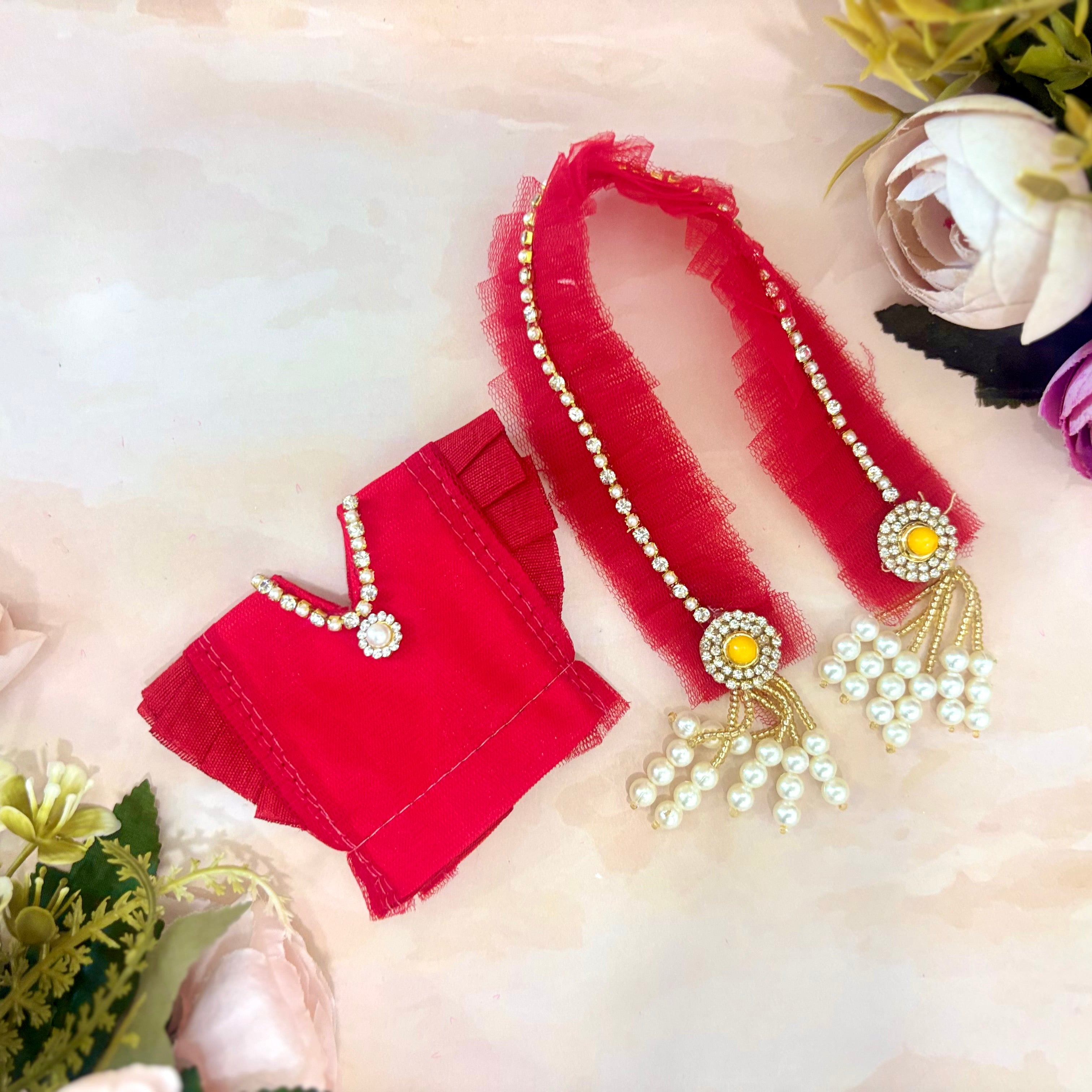Handmade Laddu Gopal Dress - Designer Kanha Ji Poshak & Bal Gopal Dress for Janmashtami Festival | Fancy Krishna Ji Dress