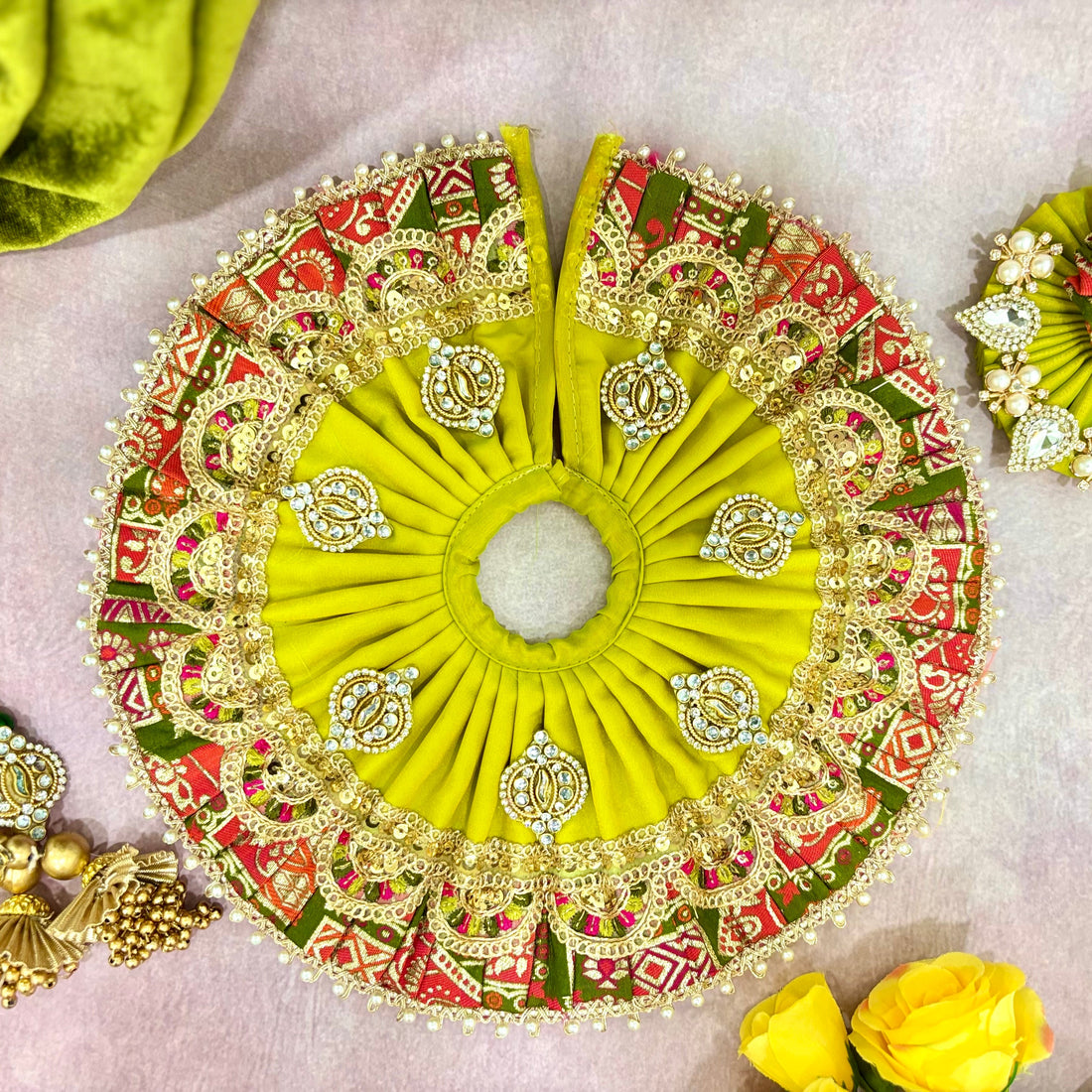Handmade Designer Laddu Gopal Dress | Fancy Kanha Ji Poshak for Janmashtami | Bal Gopal & Krishna Ji Dress for Festivals