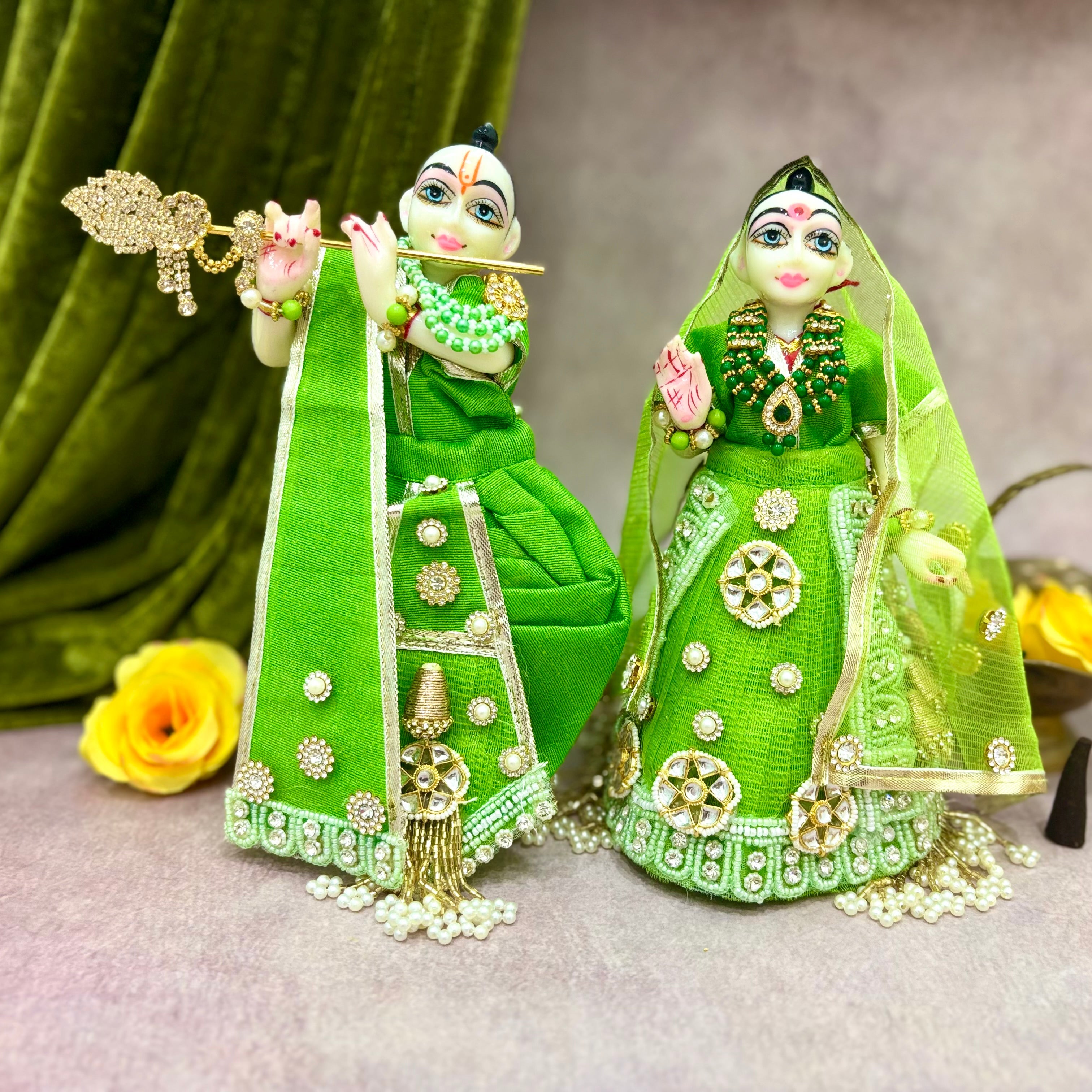 Handmade Designer Laddu Gopal Dress | Fancy Kanha Ji Poshak for Janmashtami | Bal Gopal & Krishna Ji Dress for Festivals