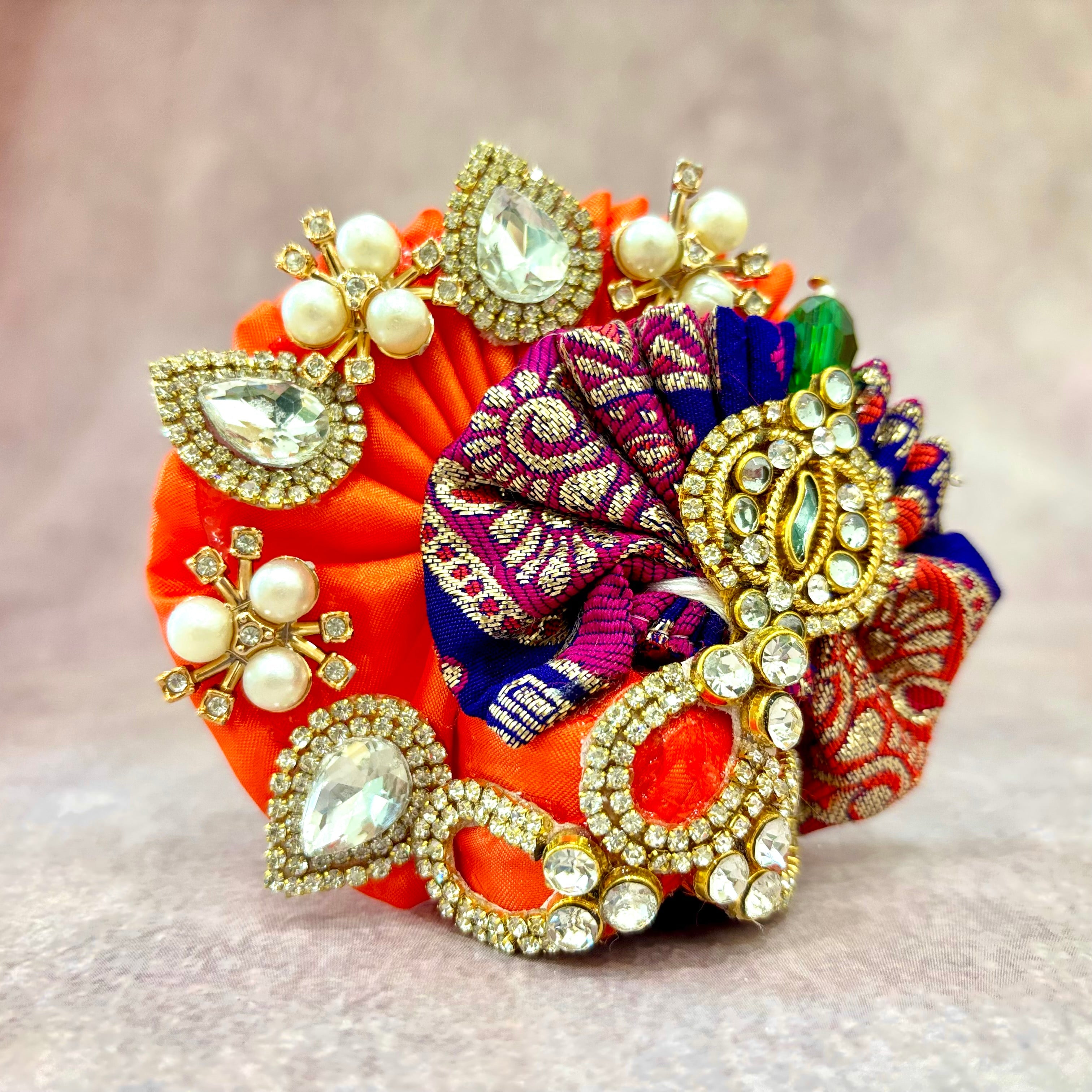 Handmade Kanchan Laddu Gopal Dress - Designer Kanha Ji Poshak, Fancy Bal Gopal Dress for Janmashtami & Festivals - Krishna Ji Dress