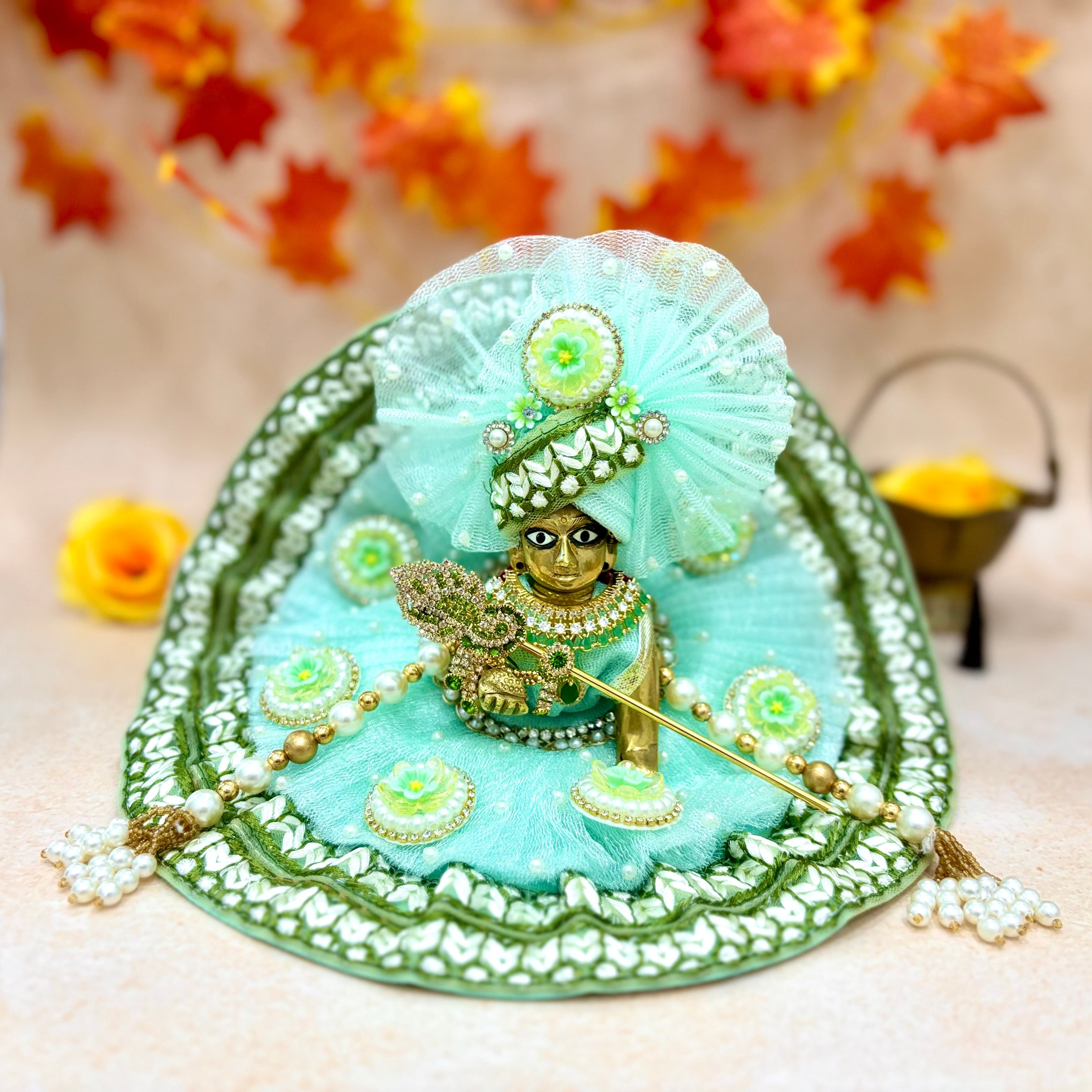 Handmade Designer Laddu Gopal Dress | Fancy Kanha Ji Poshak for Janmashtami | Bal Gopal & Krishna Ji Dress for Festivals