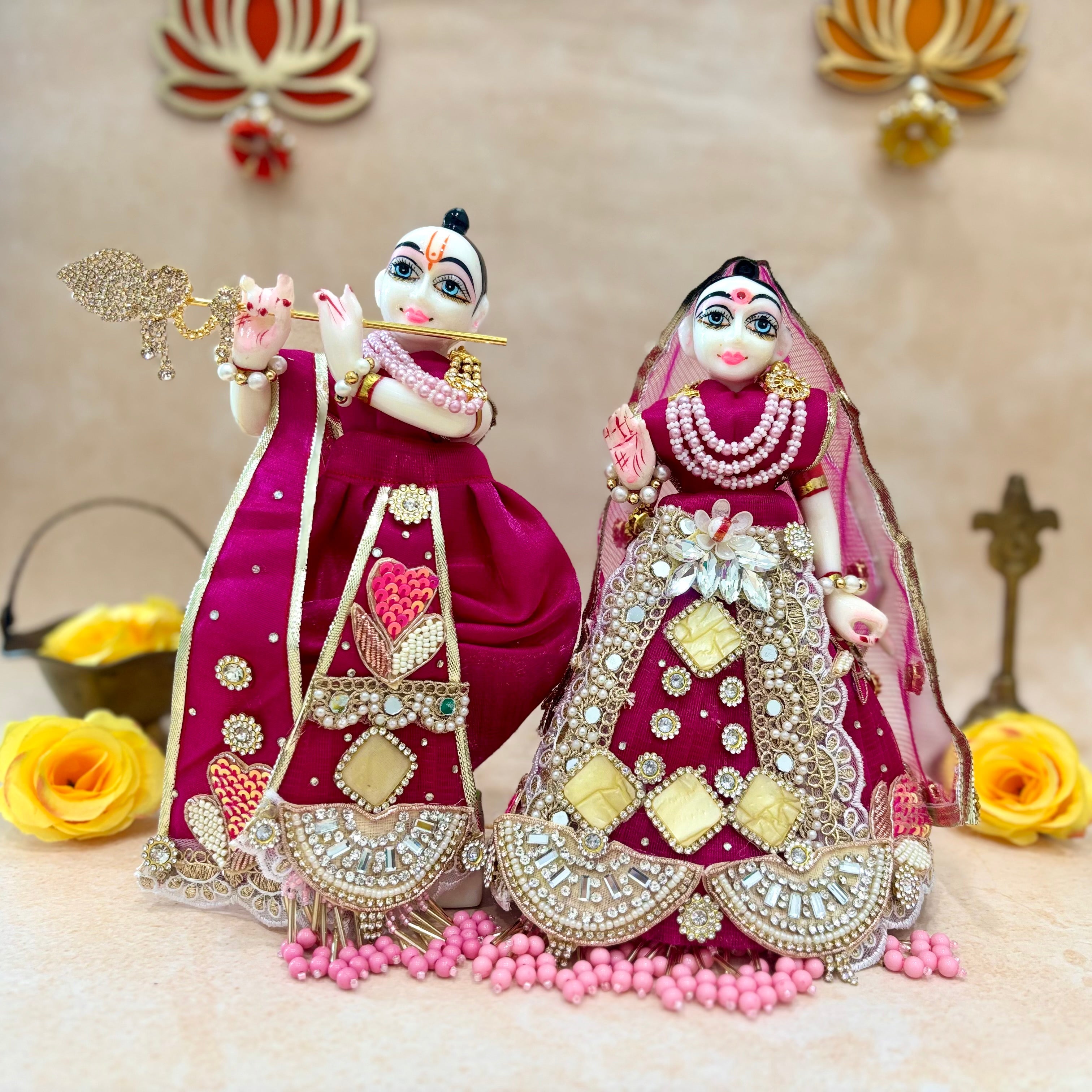 Handmade Designer Laddu Gopal Dress - Fancy Kanha Ji Poshak & Bal Gopal Dress for Janmashtami Celebrations | Krishna Ji Dress Collection
