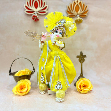 Handmade Pitambar Dhoti Set - Designer Laddu Gopal Dress, Kanha Ji Poshak, Bal Gopal Dress for Janmashtami Festival - Fancy Krishna Ji Dress
